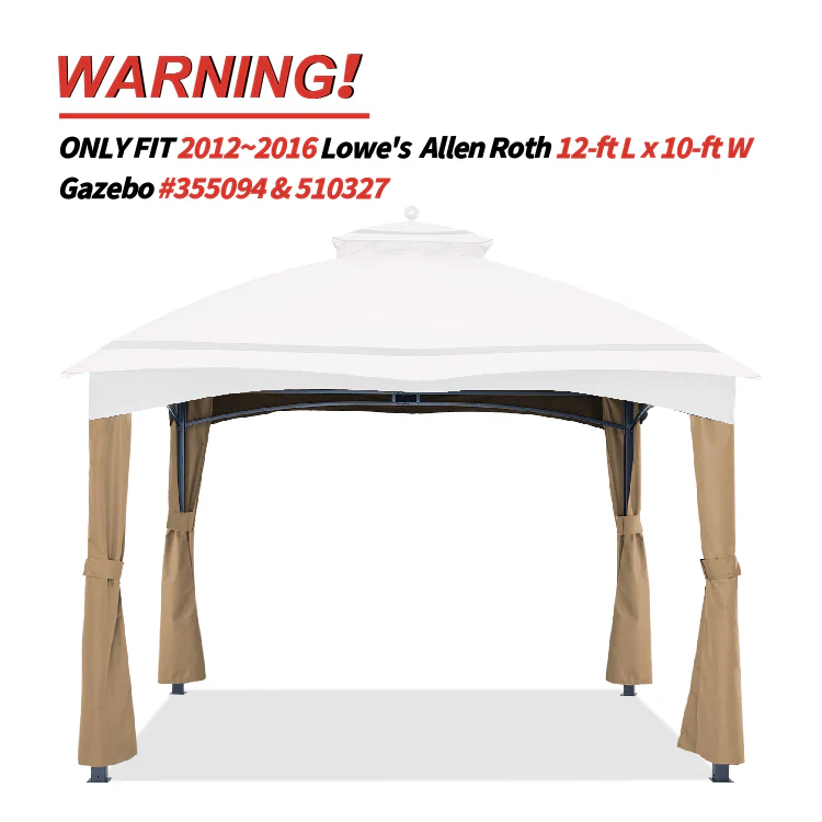 10x12 Gazebo Replacement Accessories (GF-12S004B-1/GF-12S004BTO) - Image 17