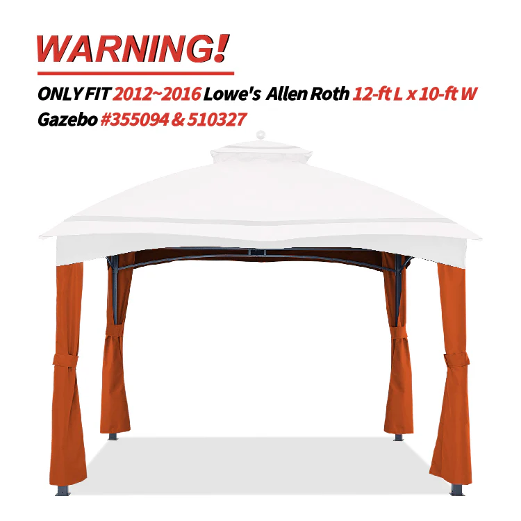 10x12 Gazebo Replacement Accessories (GF-12S004B-1/GF-12S004BTO) - Image 18