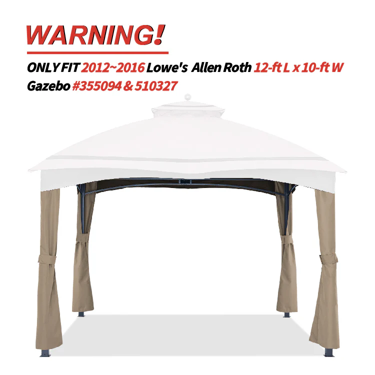 10x12 Gazebo Replacement Accessories (GF-12S004B-1/GF-12S004BTO) - Image 20
