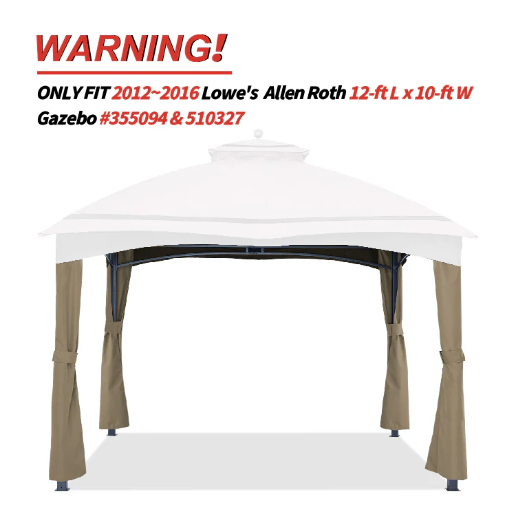 10x12 Gazebo Replacement Accessories (GF-12S004B-1/GF-12S004BTO) - Image 21