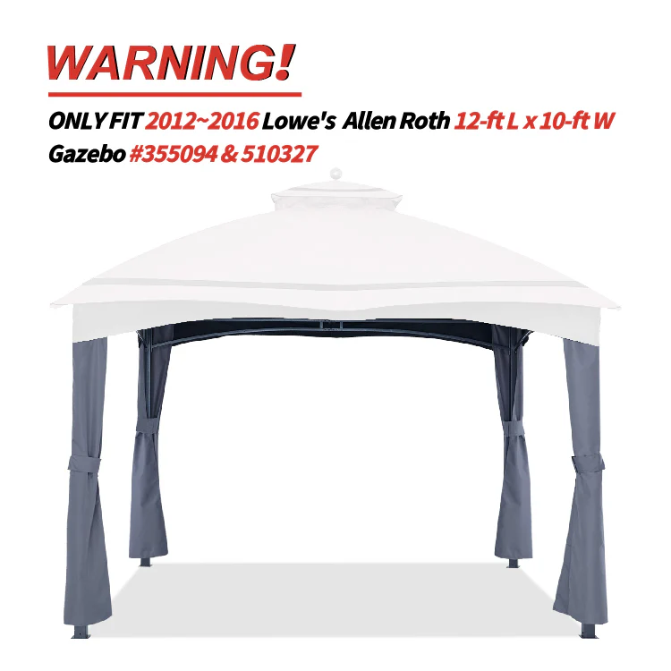 10x12 Gazebo Replacement Accessories (GF-12S004B-1/GF-12S004BTO) - Image 22