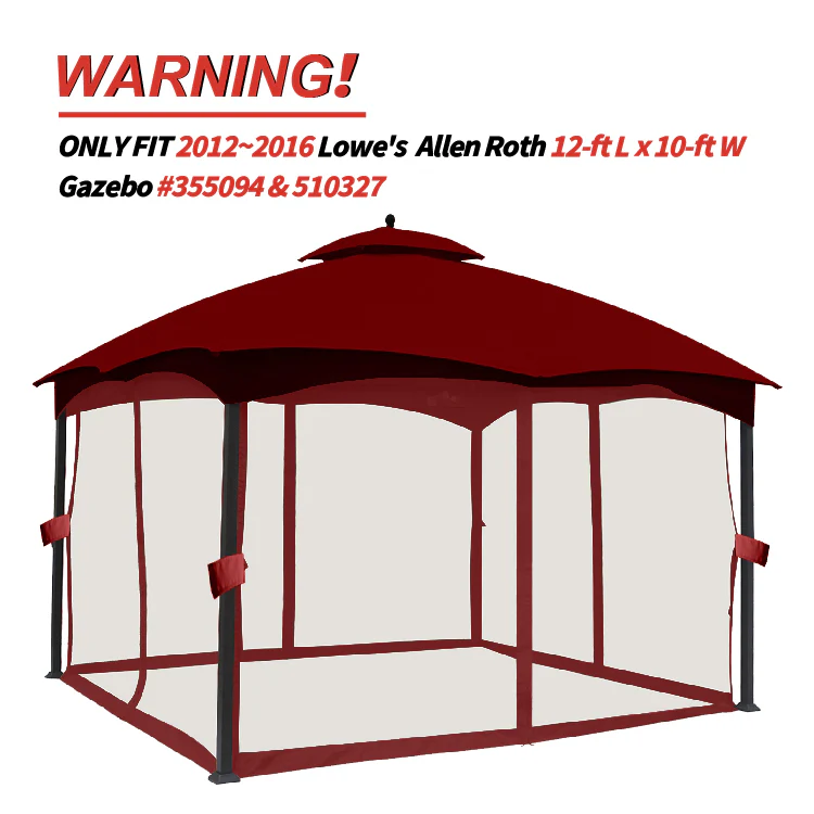 10x12 Gazebo Replacement Accessories (GF-12S004B-1/GF-12S004BTO) - Image 32