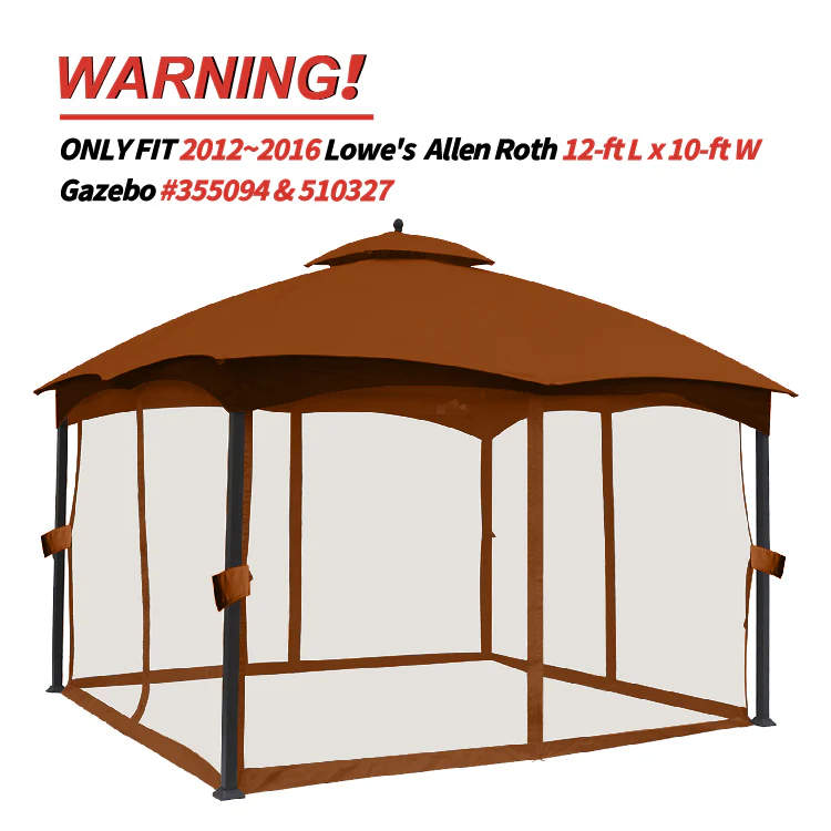 10x12 Gazebo Replacement Accessories (GF-12S004B-1/GF-12S004BTO) - Image 34