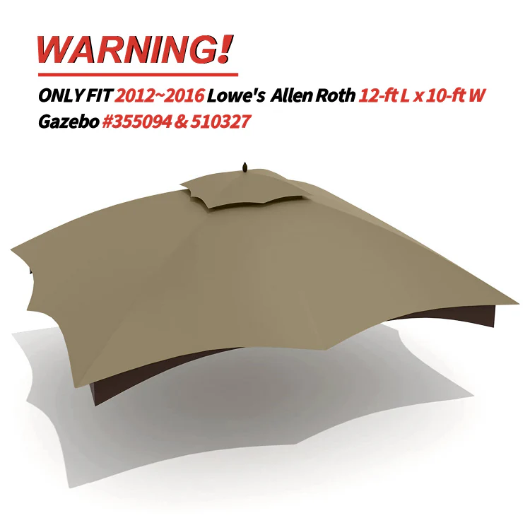 10x12 Gazebo Replacement Accessories (GF-12S004B-1/GF-12S004BTO) - Image 4