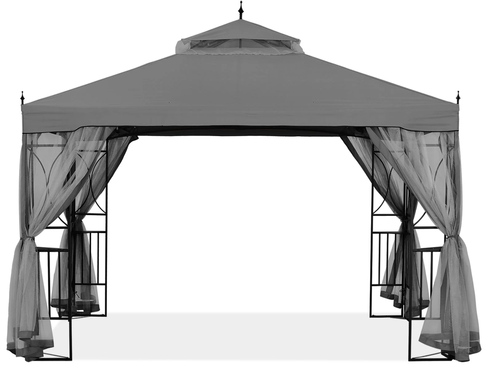 Gazebo Canopy with Netting & Corner Frame Screen Wall – 10x10, 10x12 - Image 10