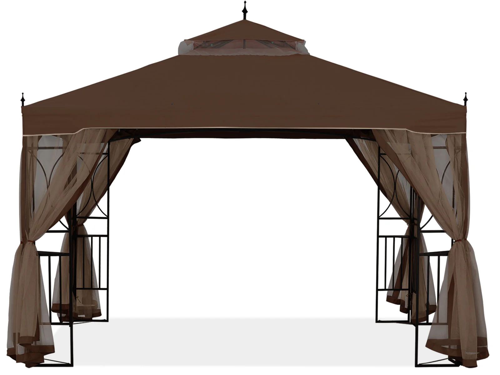 Gazebo Canopy with Netting & Corner Frame Screen Wall – 10x10, 10x12 - Image 5
