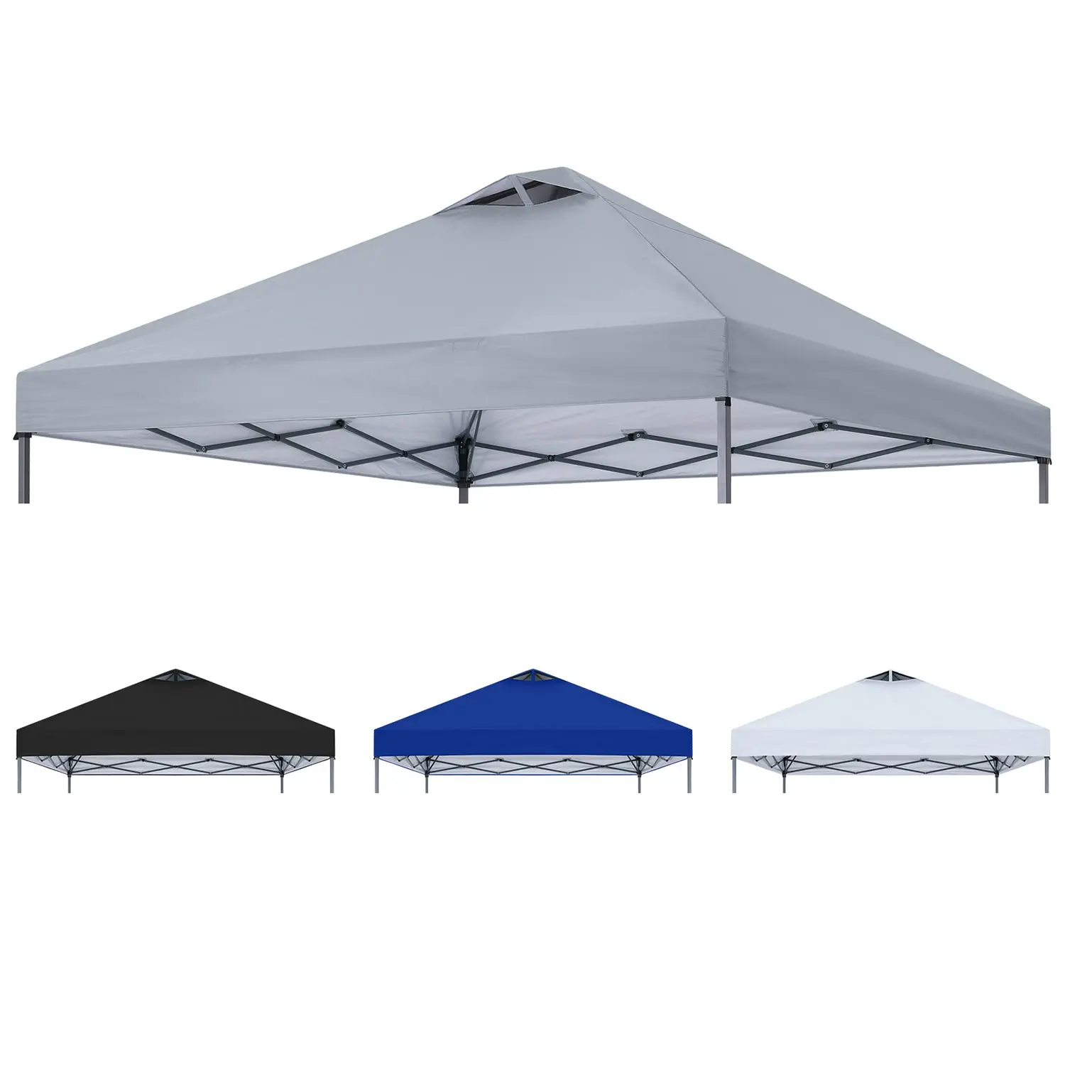 10x10 Replacement Canopy Top Cover with Air Vent - Image 5
