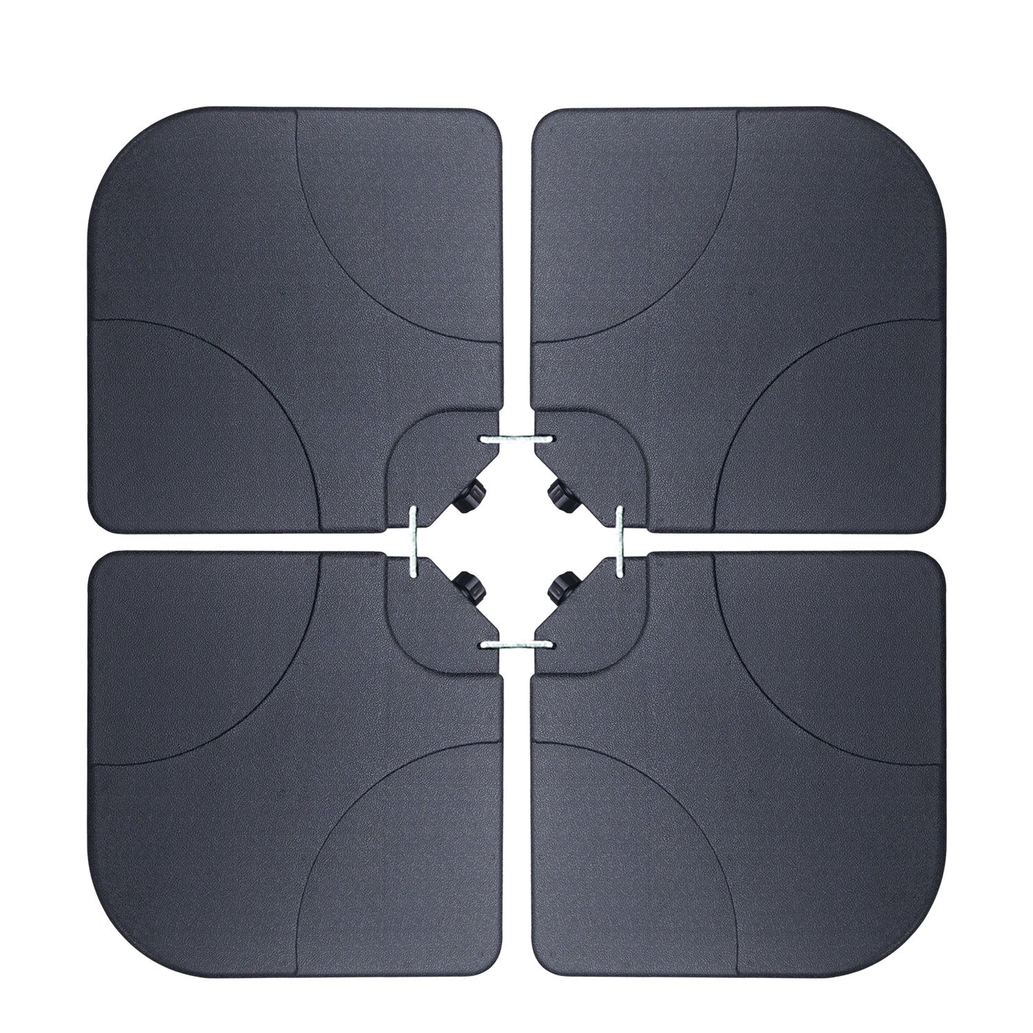 132lbs/136lbs/170lbs Fan Shaped Cantilever Offset Umbrella Fillable Base (4pc) - Image 4