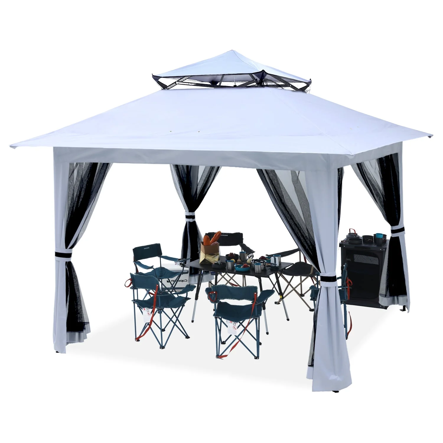 11x11/13x13 Patio Gazebo with Mosquito Netting - Image 7