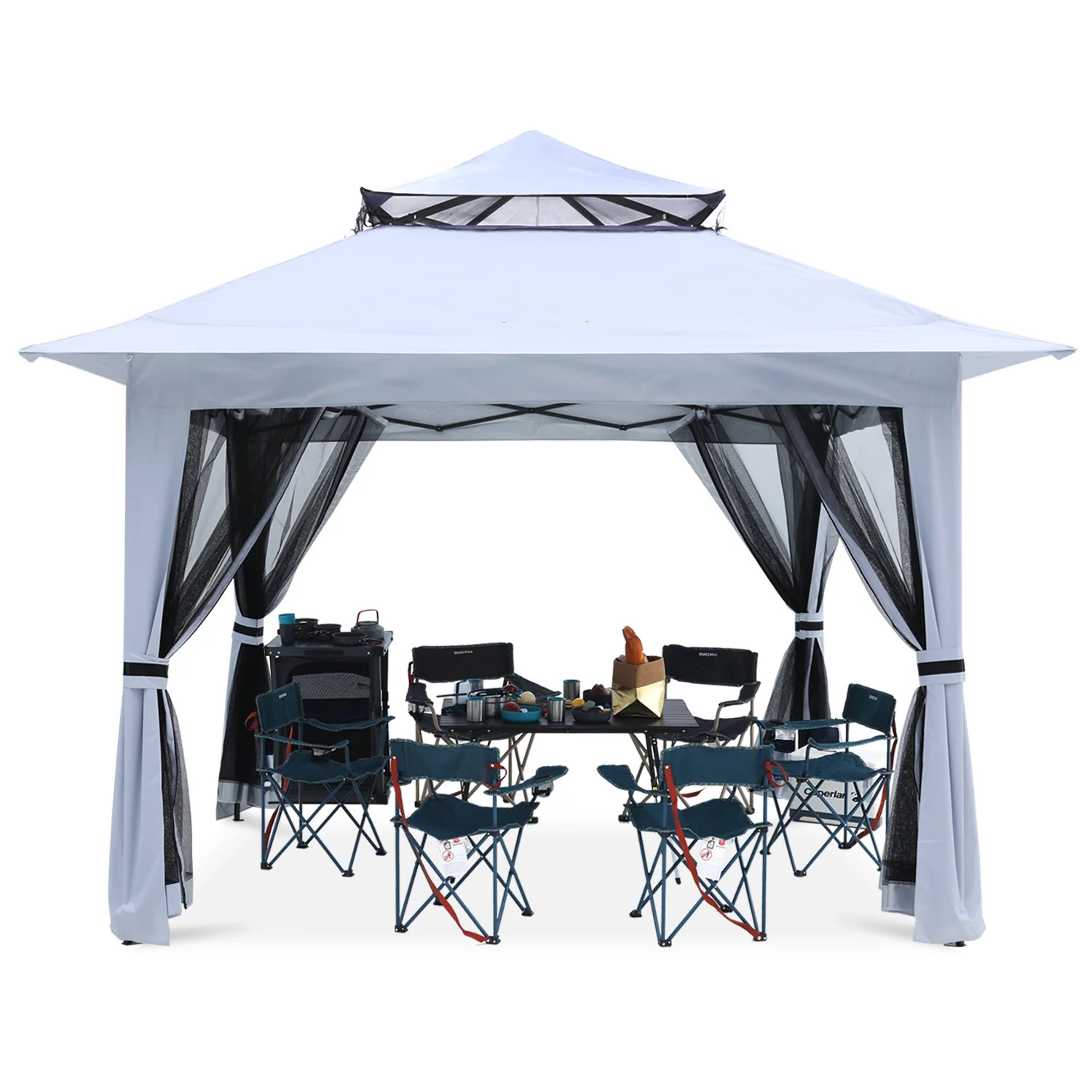 11x11/13x13 Patio Gazebo with Mosquito Netting - Image 8
