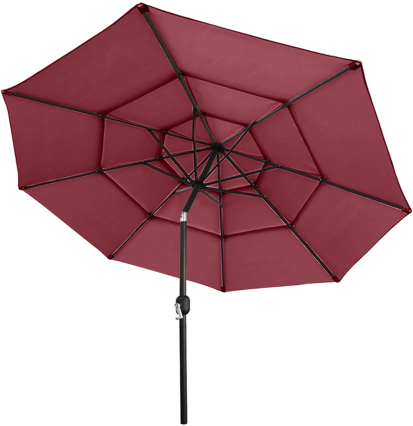 3 Tiers Patio Umbrella Outdoor Table Umbrella - Image 12