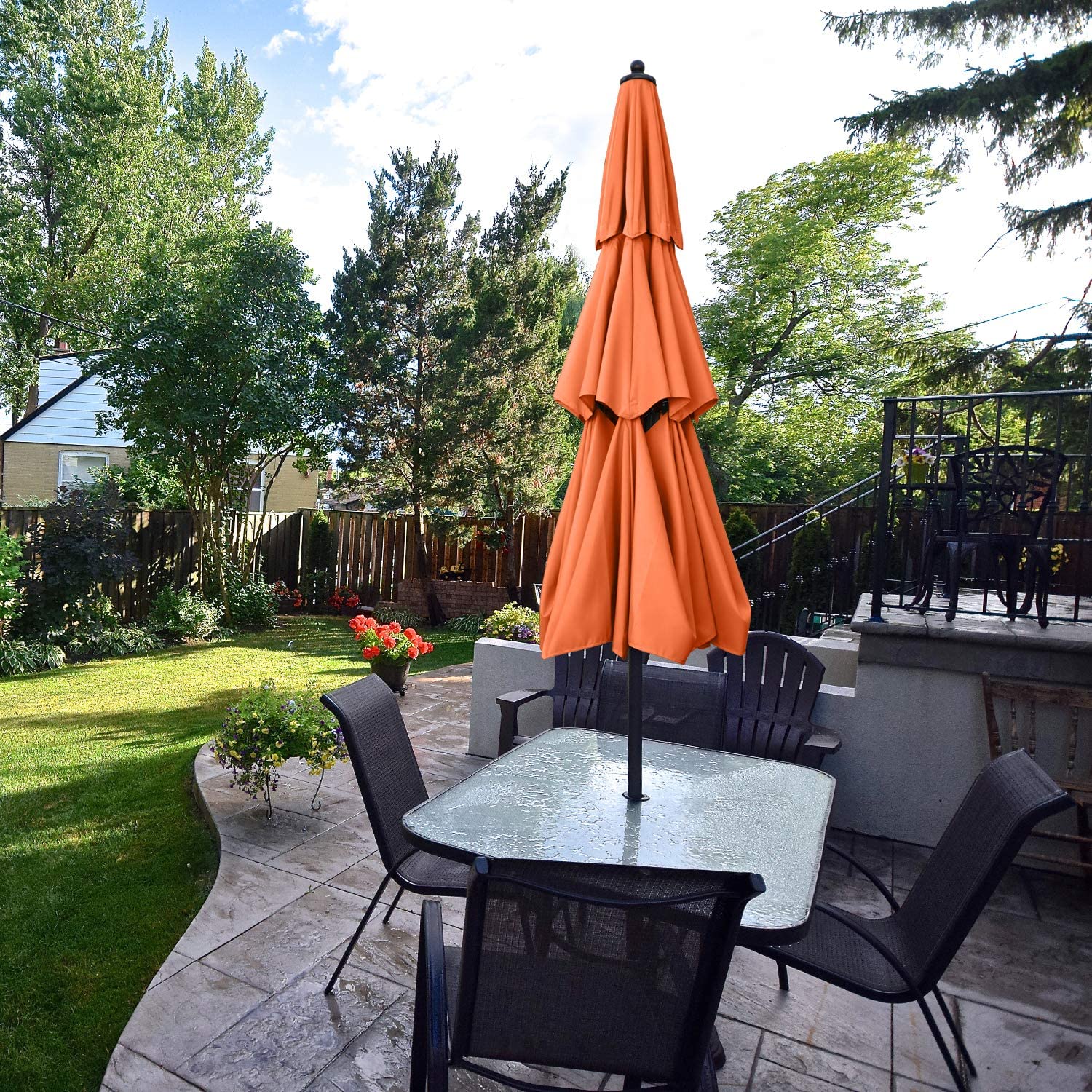 3 Tiers Patio Umbrella Outdoor Table Umbrella - Image 2