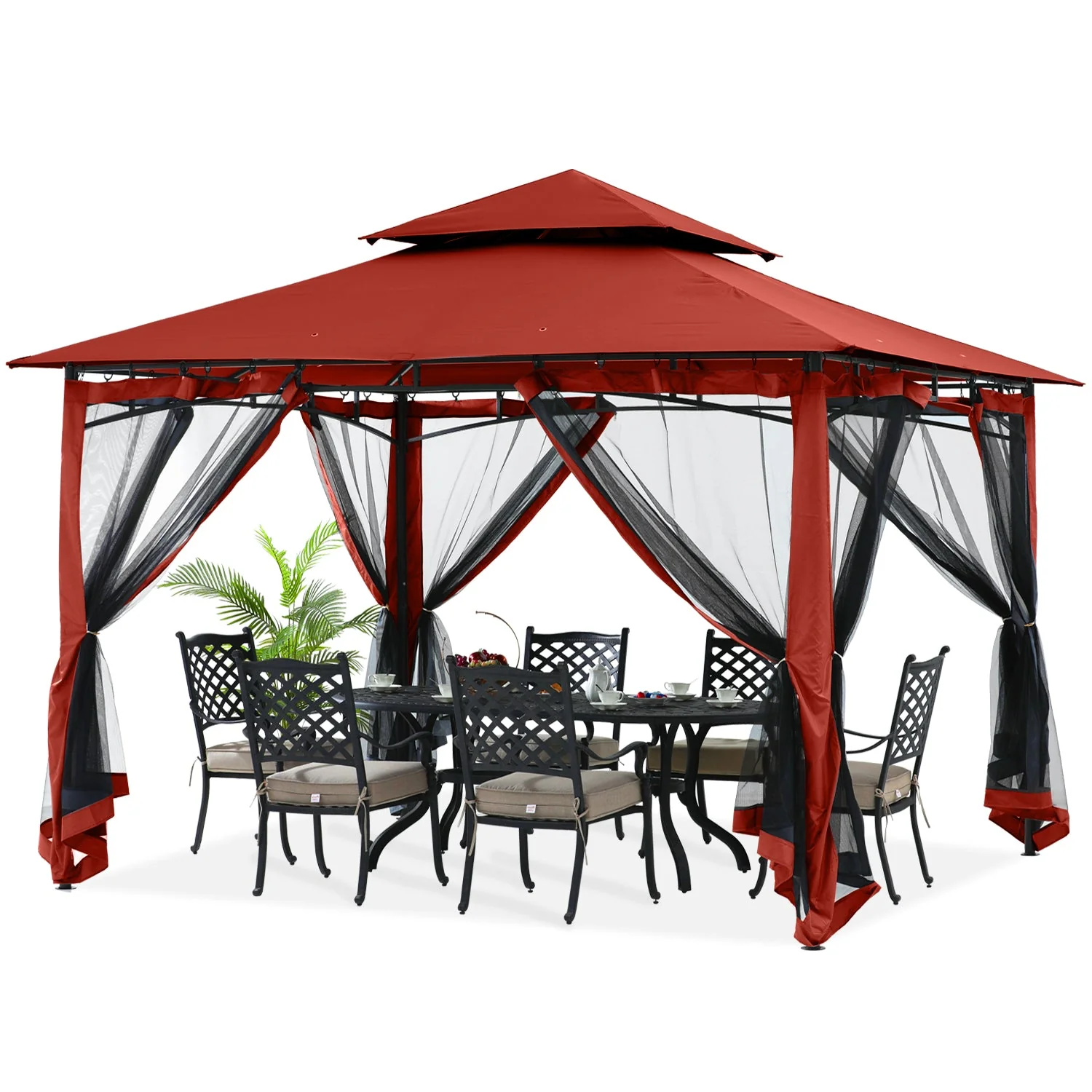9x9/11x11/10x12 Patio Gazebo (Mesh Wall) - Image 11