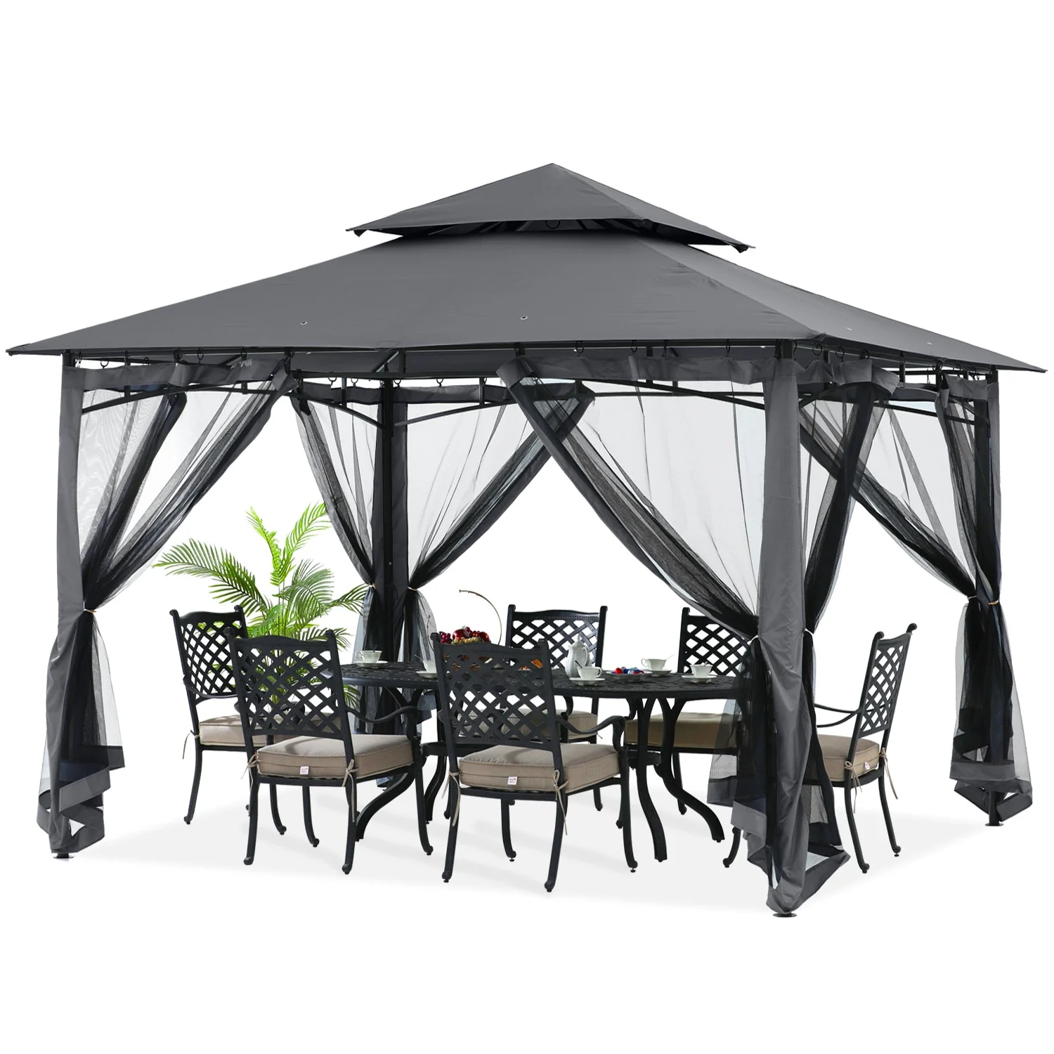 9x9/11x11/10x12 Patio Gazebo (Mesh Wall) - Image 2