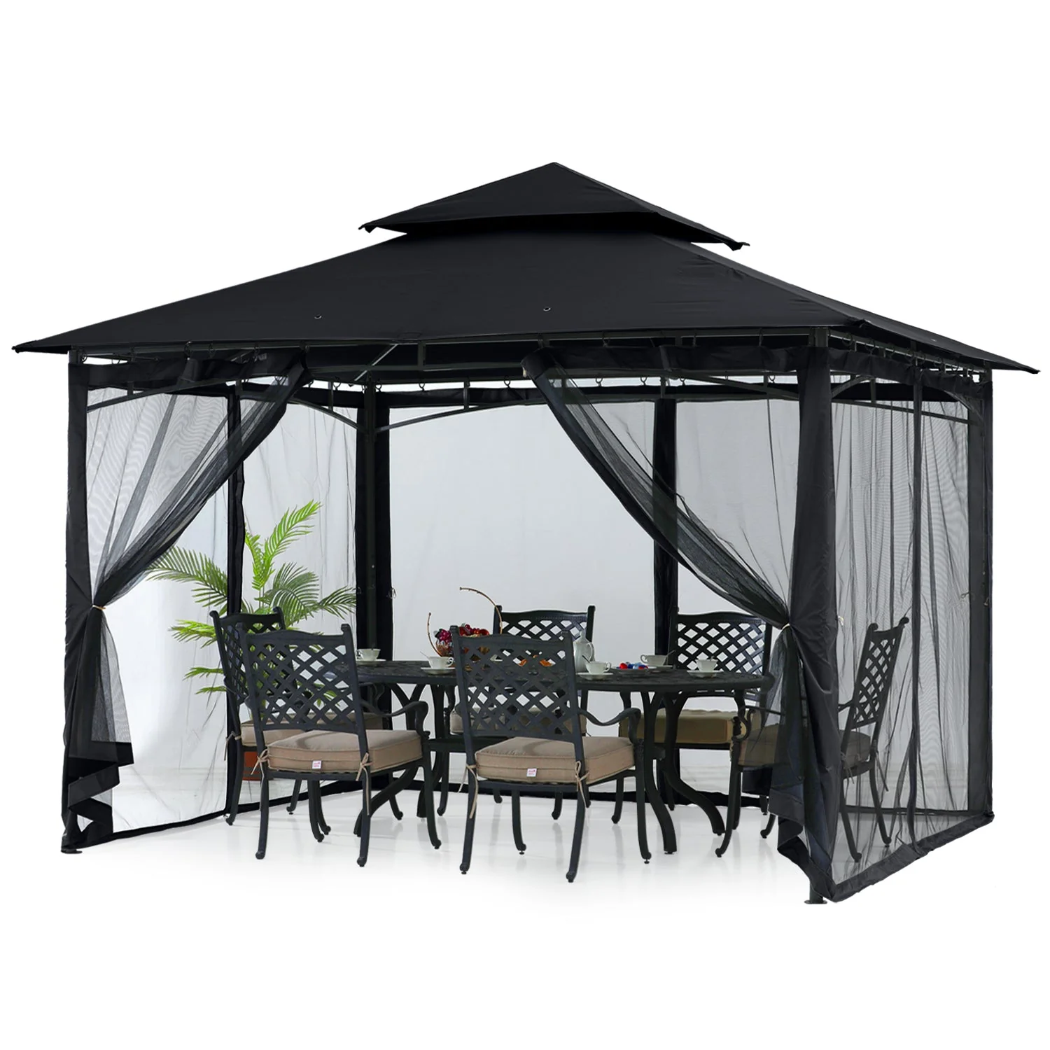 9x9/11x11/10x12 Patio Gazebo (Mesh Wall) - Image 23
