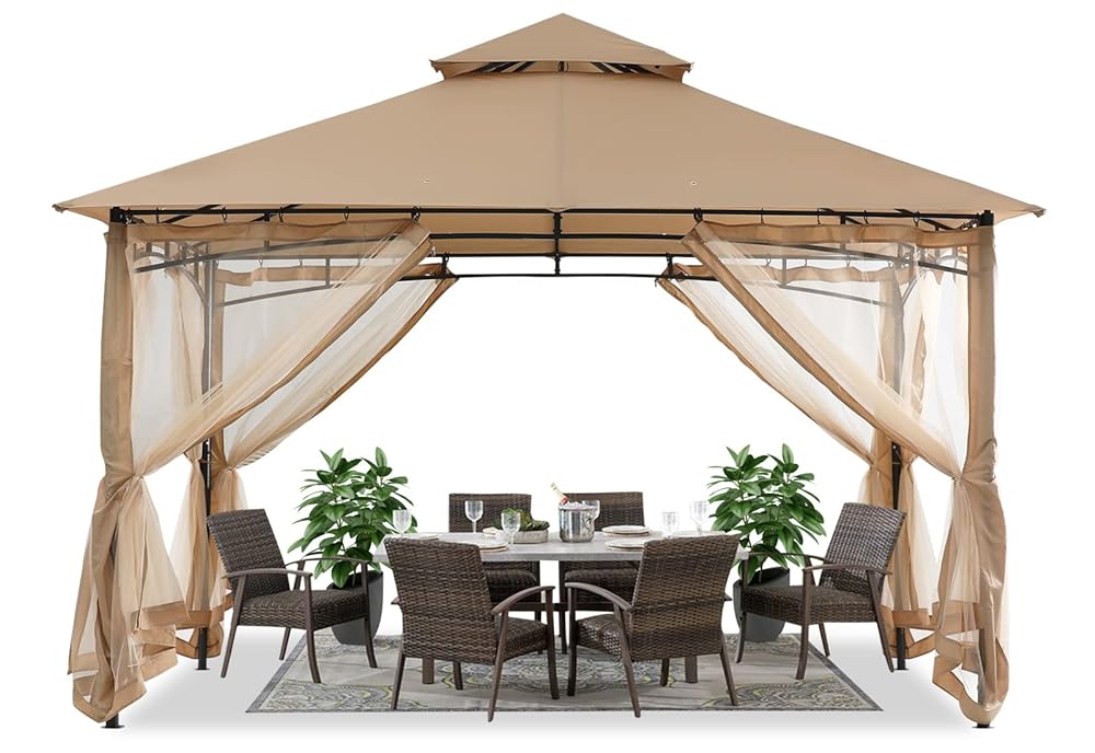 9x9/11x11/10x12 Patio Gazebo (Mesh Wall) - Image 35