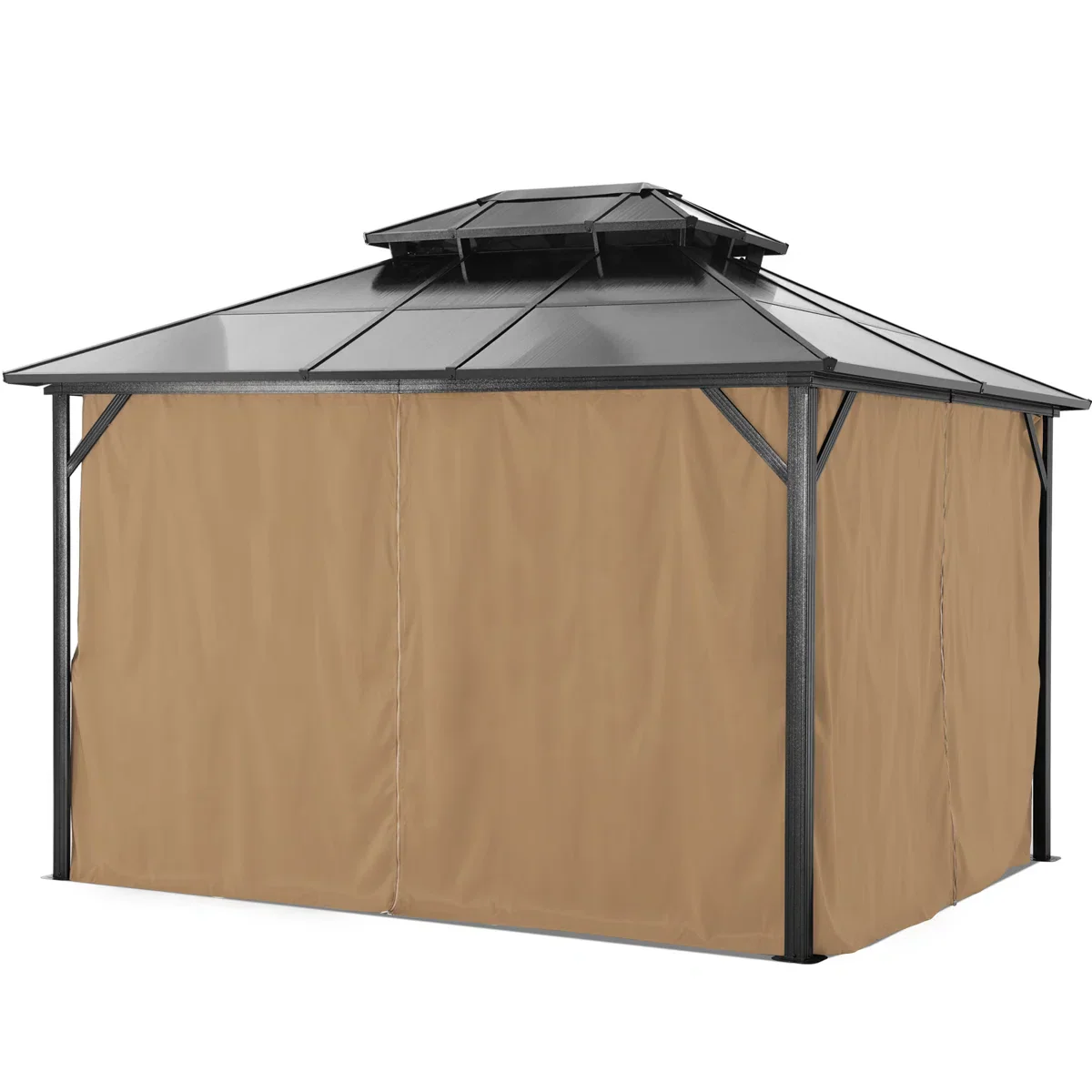 ABCCANOPY 10x12 Aluminum Patio Gazebo Double Roof Hardtop - Image 4