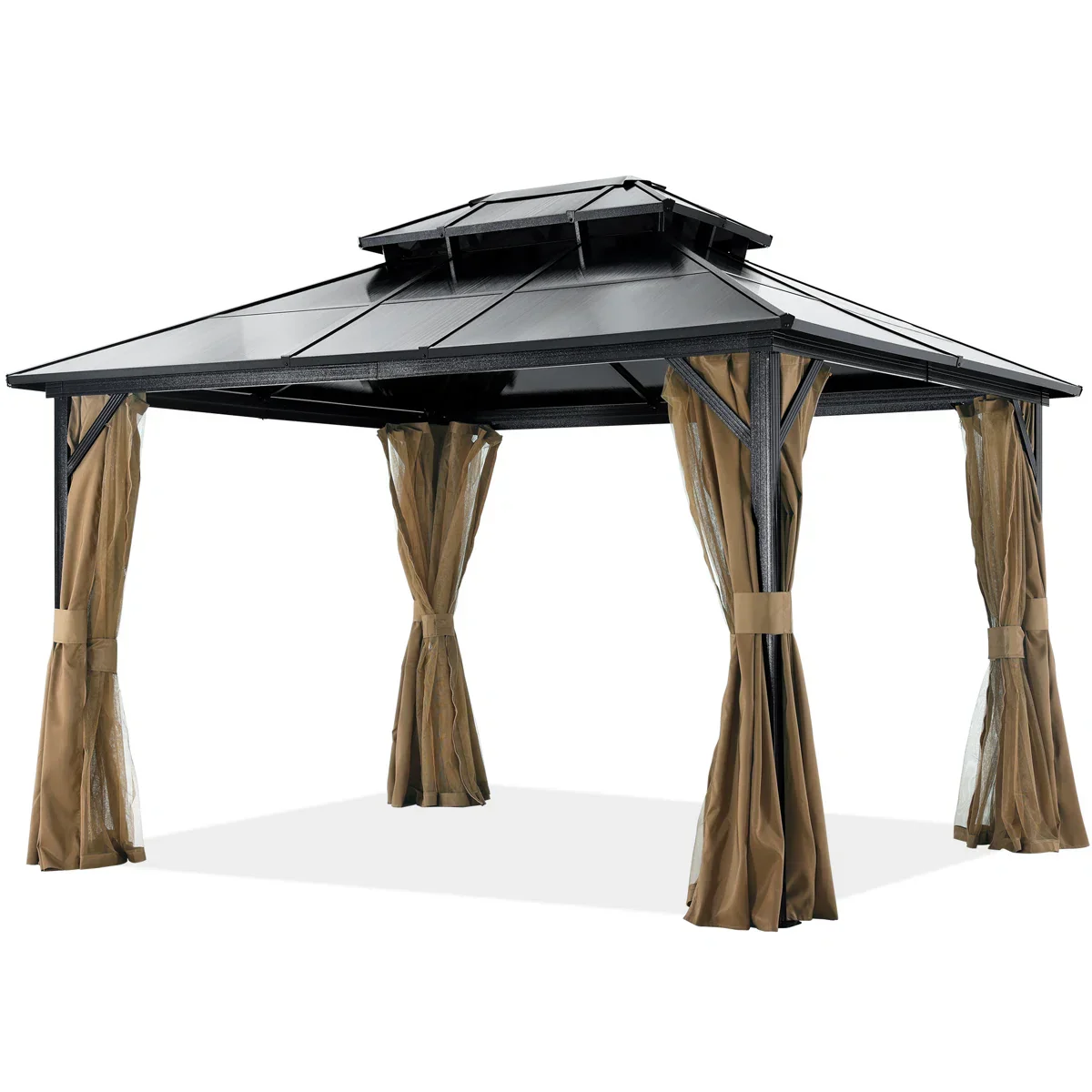 ABCCANOPY 10x12 Aluminum Patio Gazebo Double Roof Hardtop - Image 6