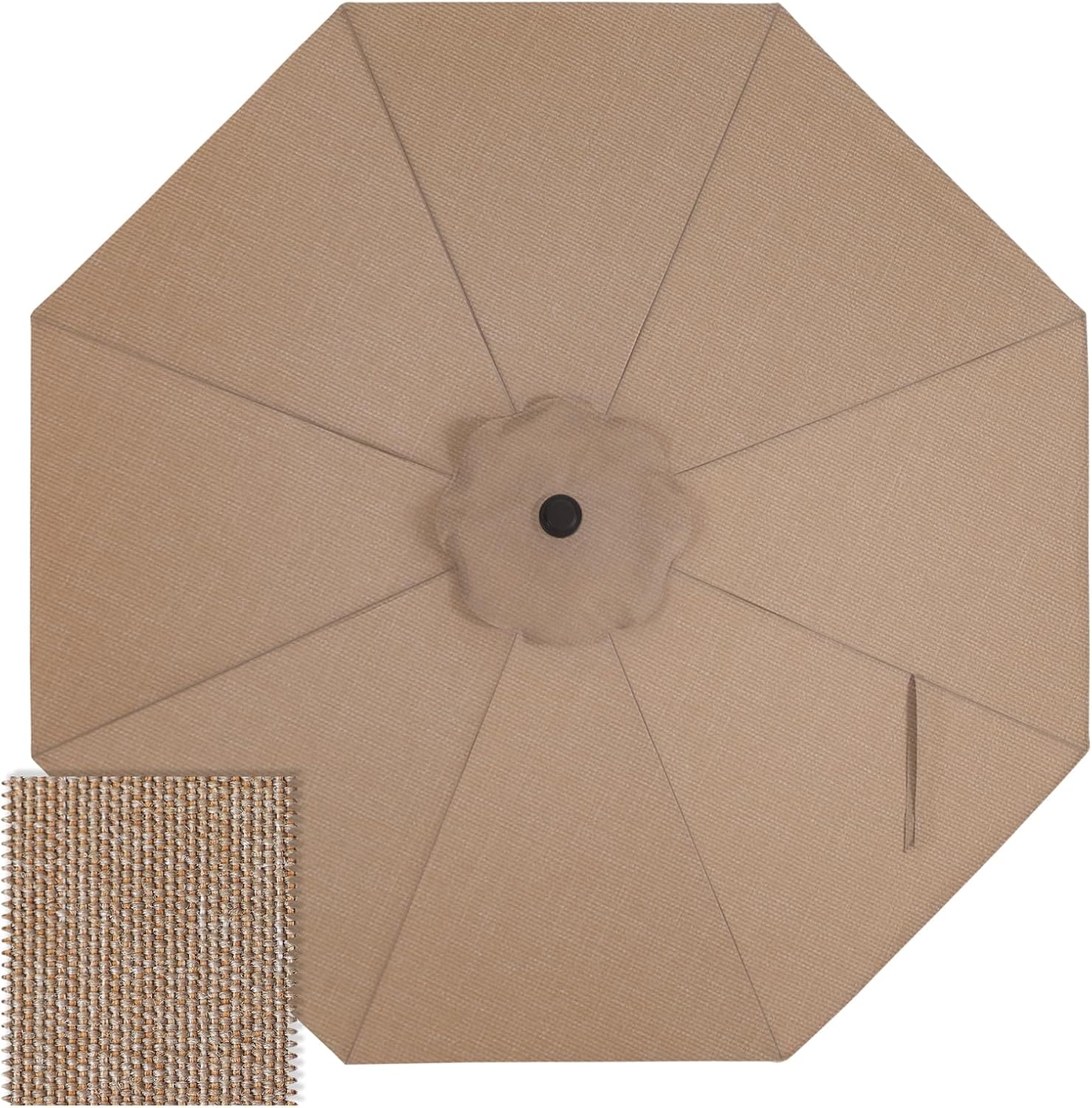 ABCCANOPY 9FT Patio Umbrella Replacement Canopy Only OLIFEN 5-Year Non Fading - Image 16
