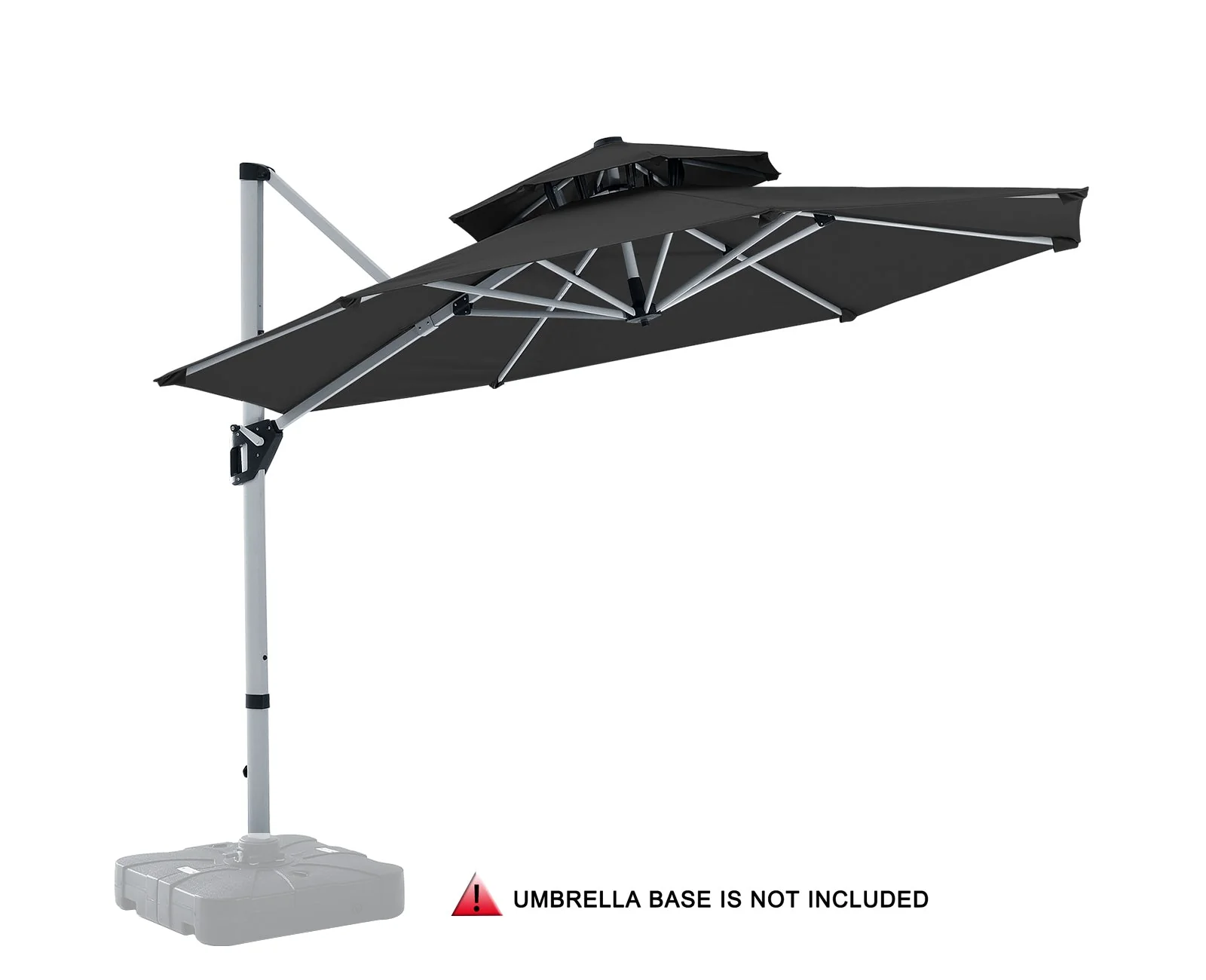 Cantilever Patio Umbrella Double Top Round Umbrella - Image 3