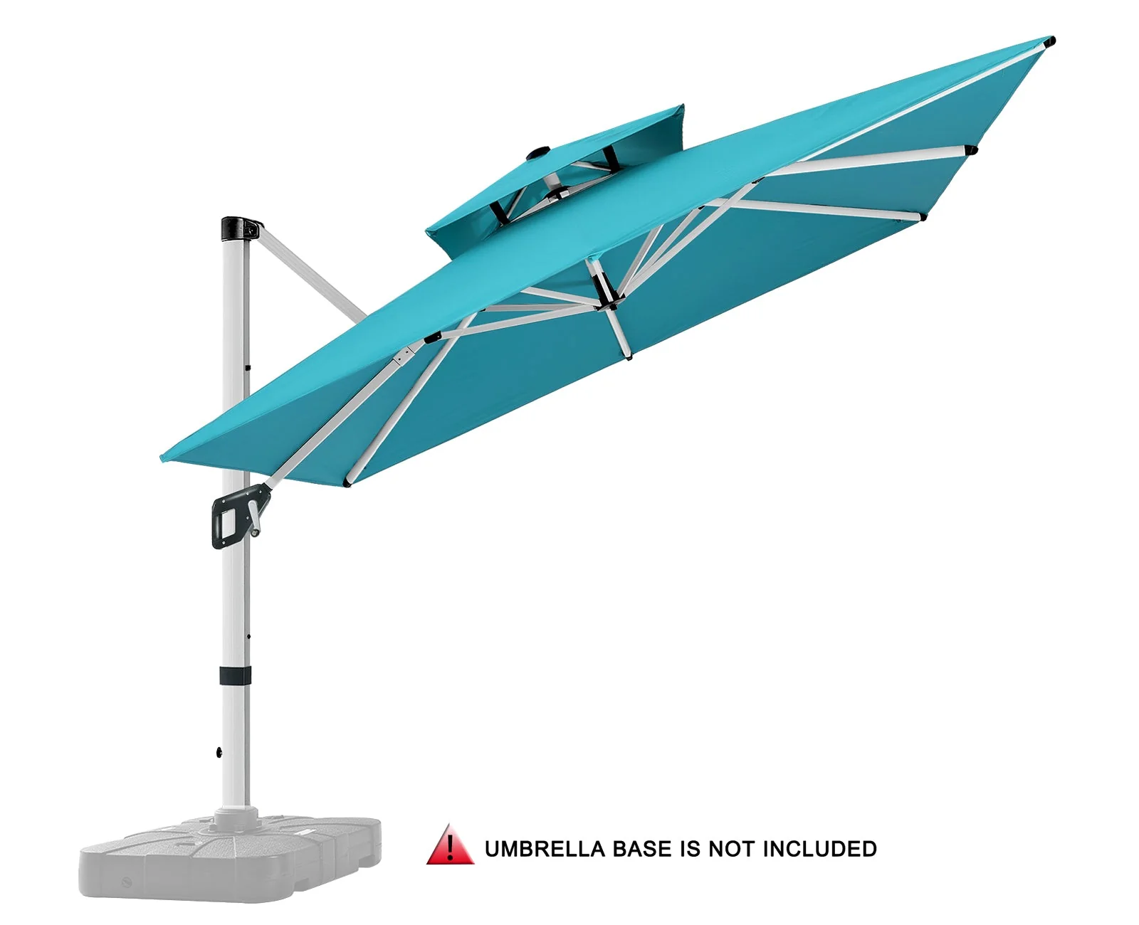 Cantilever Patio Umbrella Double Top with 360° Rotation - Image 5