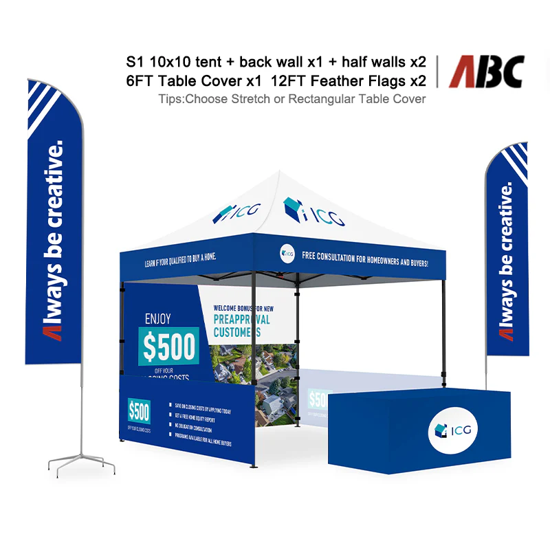 Custom Canopy Tent 10x10 Full Case Vision Super Value Package S1 - Image 5