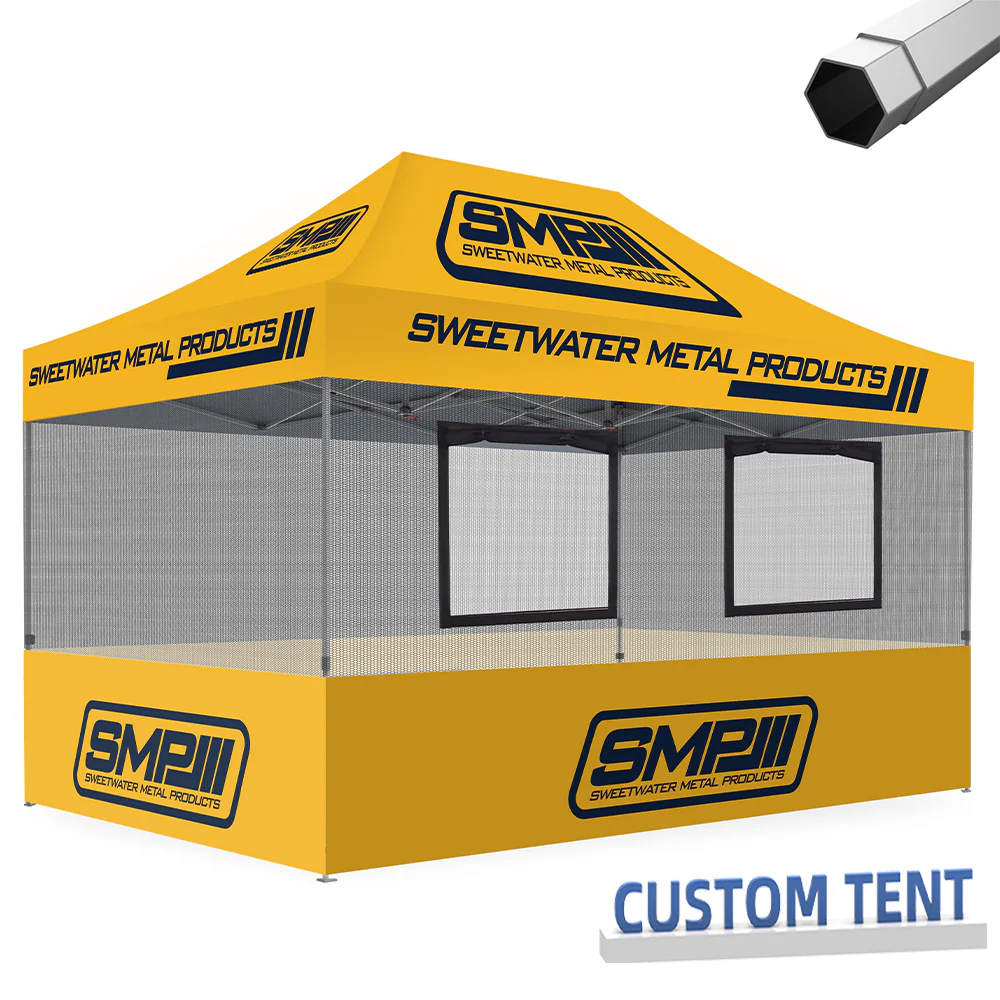Custom Canopy Food Booth with Windows & Mesh - Image 3