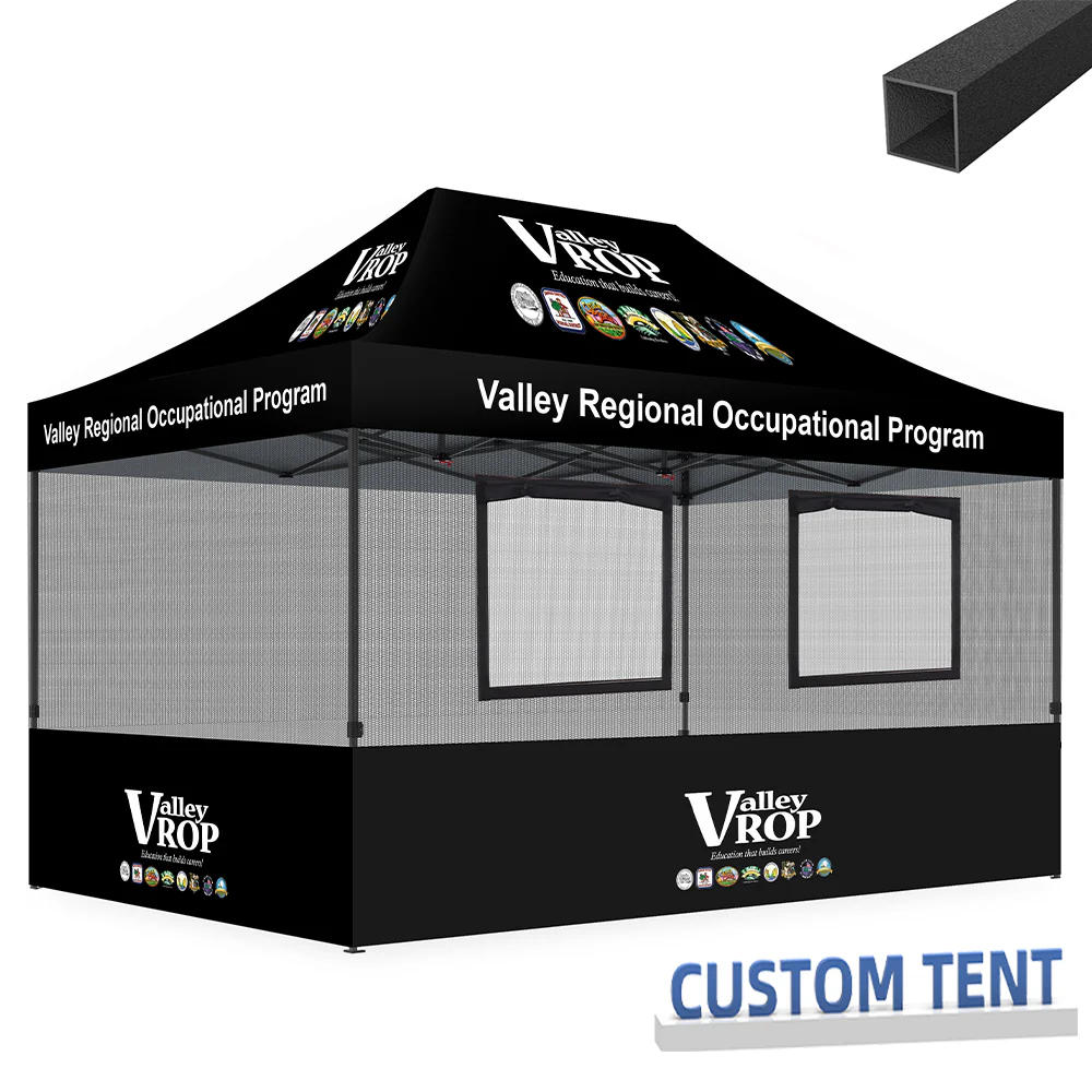 Custom Canopy Food Booth with Windows & Mesh - Image 4