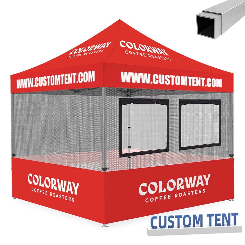 Custom Canopy Food Booth with Windows & Mesh - Image 5