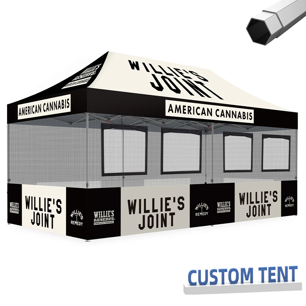 Custom Canopy Food Booth with Windows & Mesh - Image 6