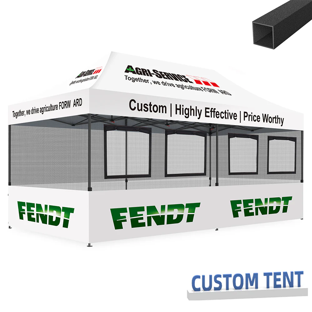 Custom Canopy Food Booth with Windows & Mesh - Image 7