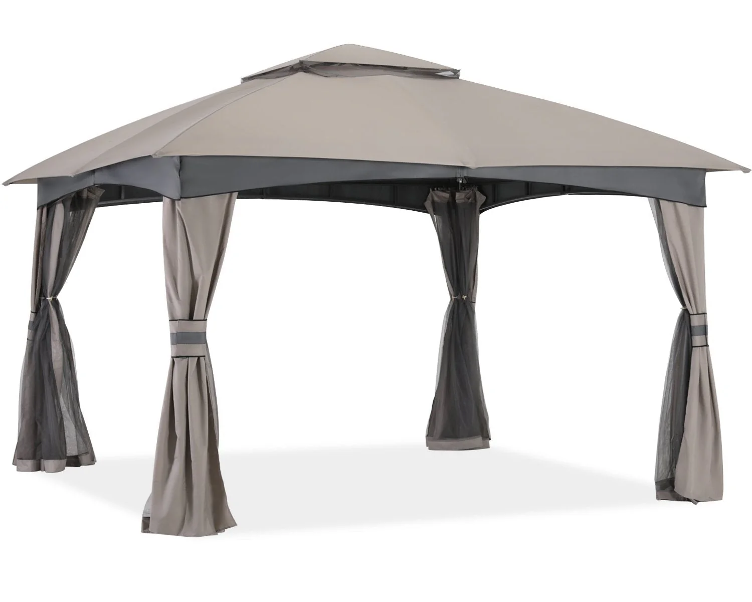 Double Soft-Top Patio Gazebo (Mesh Wall) - Image 10