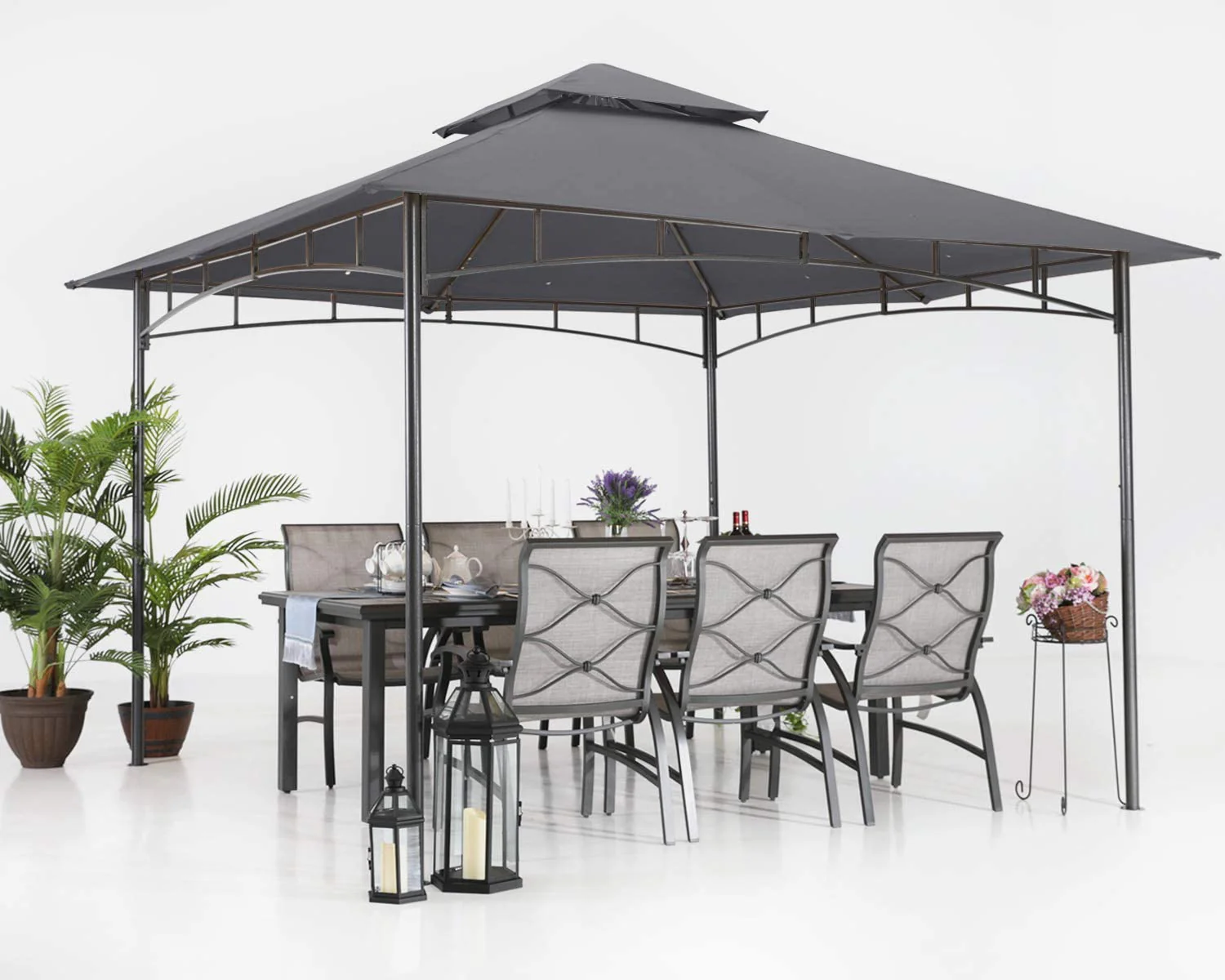 Double Tiered Patio Gazebo For Garden - Image 15