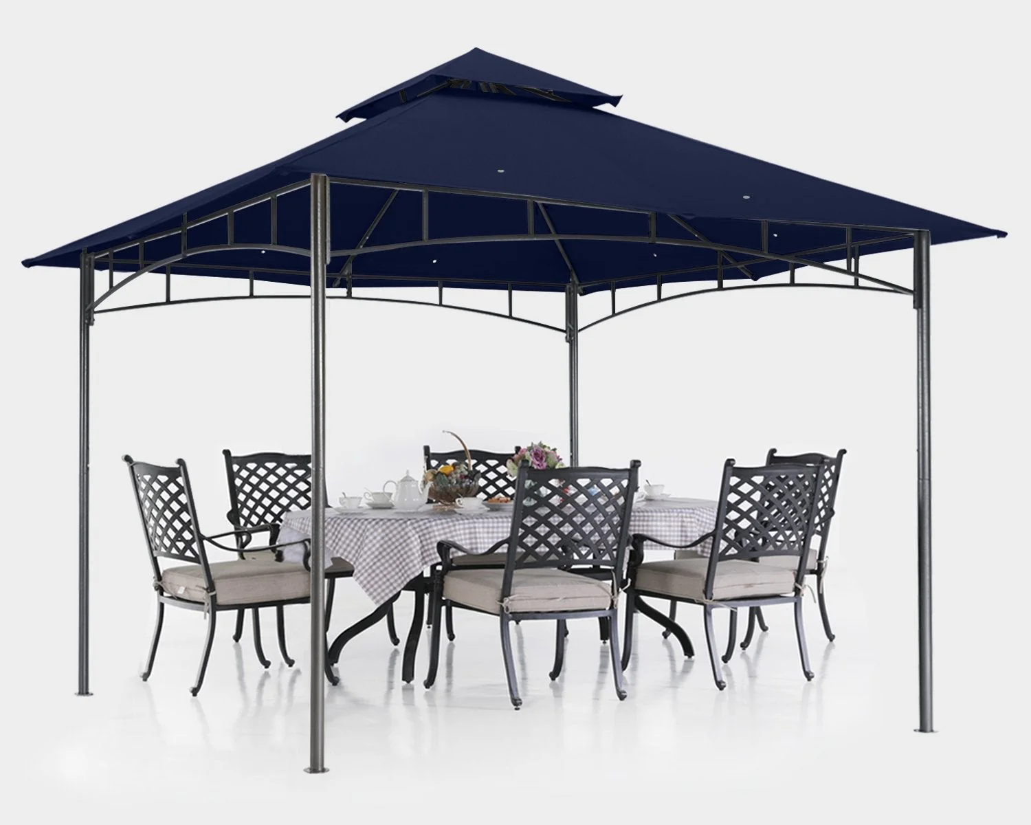 Double Tiered Patio Gazebo For Garden - Image 20