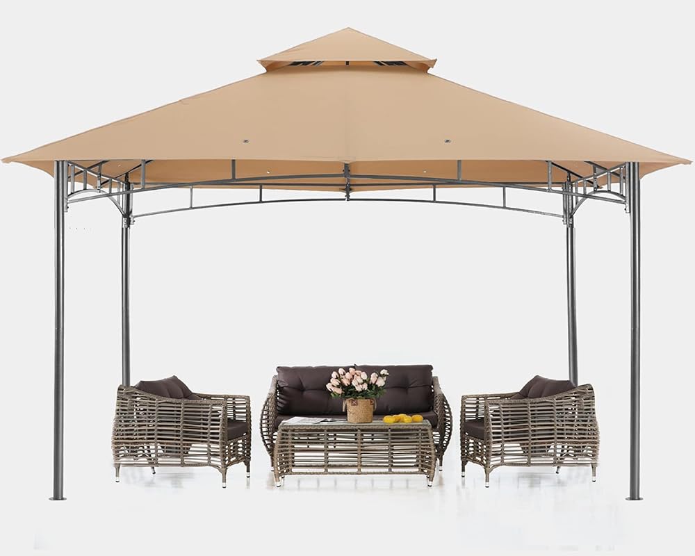 Double Tiered Patio Gazebo For Garden - Image 30