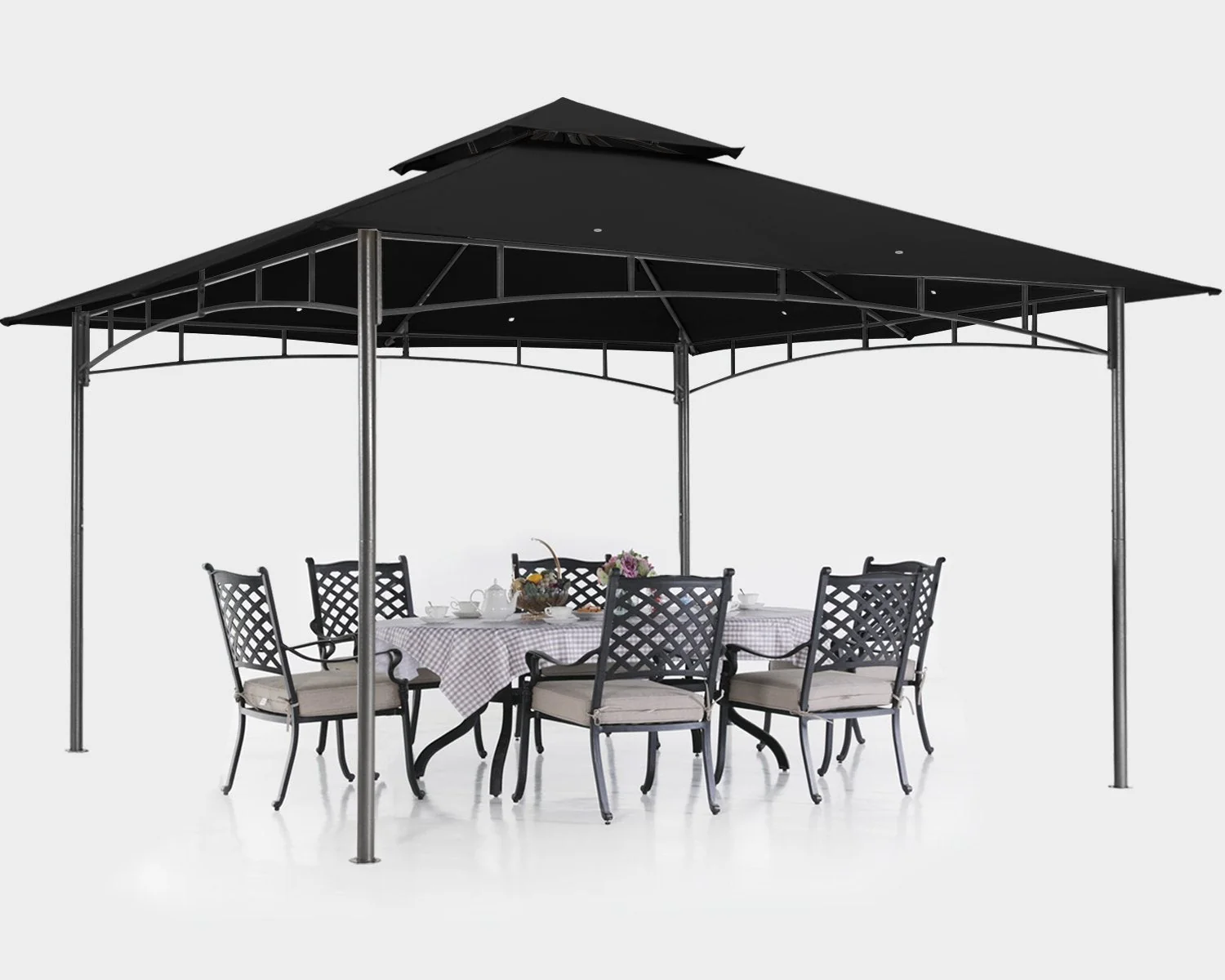 Double Tiered Patio Gazebo For Garden - Image 7