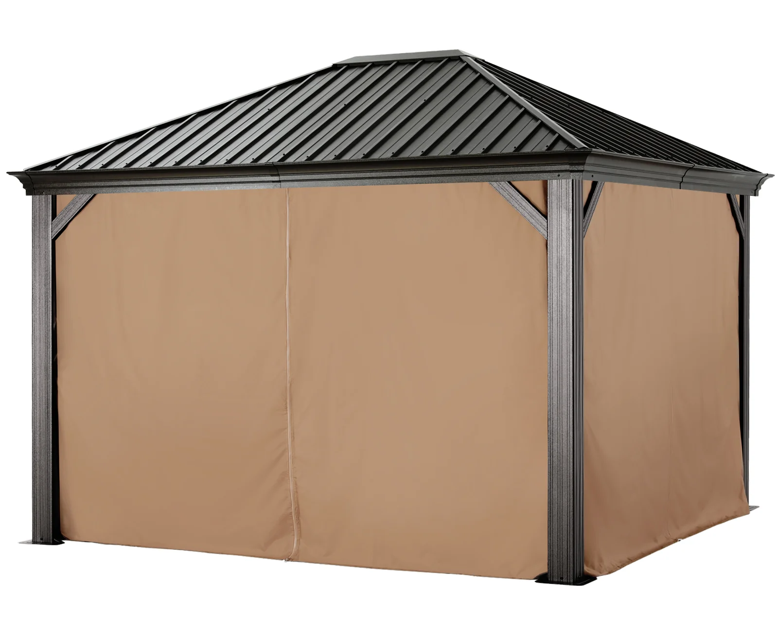 Hardtop Gazebo - Outdoor Permanent Gazebo with Netting - Image 18