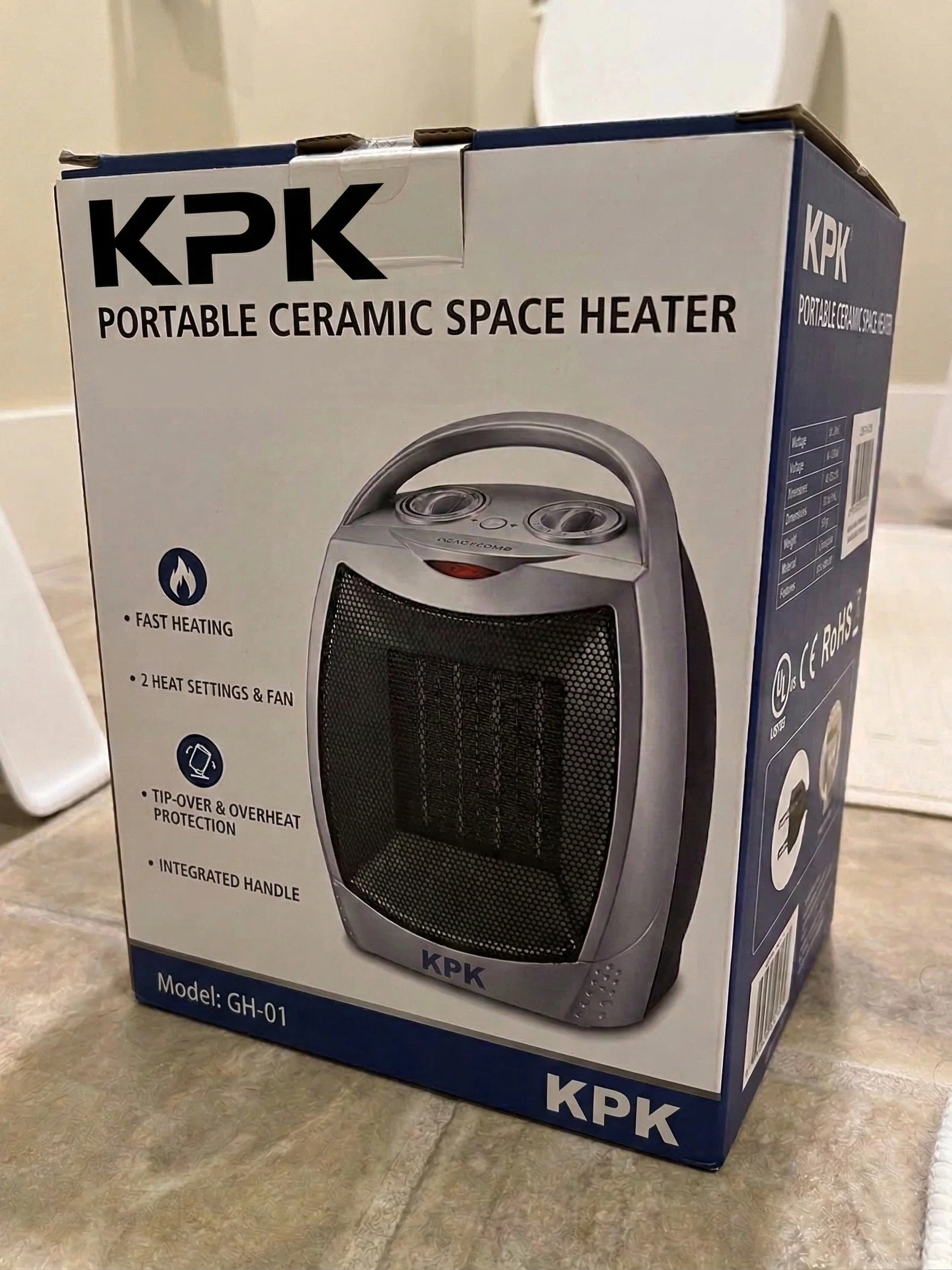 KPK Portable Electric Space Heater for Office Room Indoor Use - Image 4