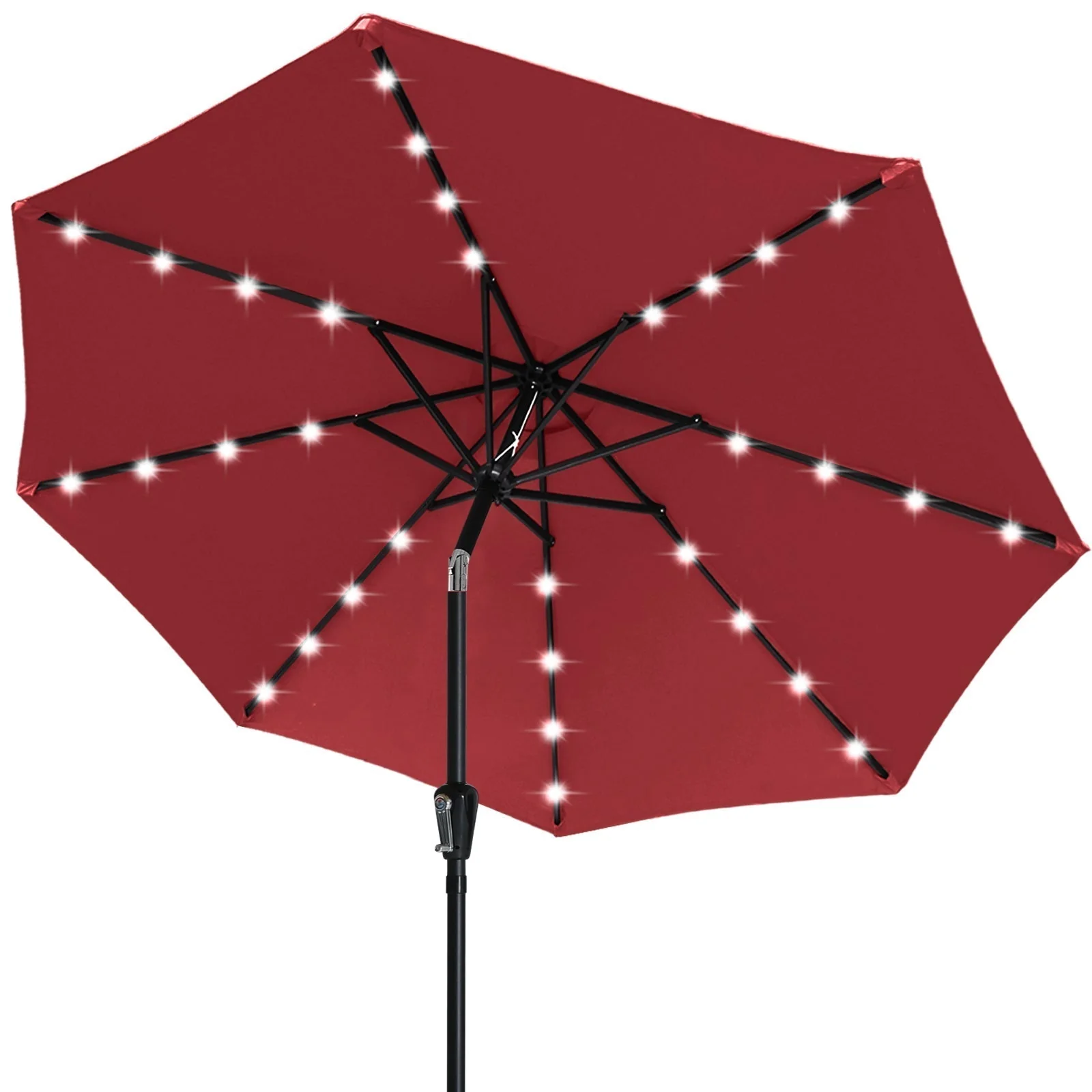 Patio Solar Umbrella Outdoor with 32LED Lights - Image 11