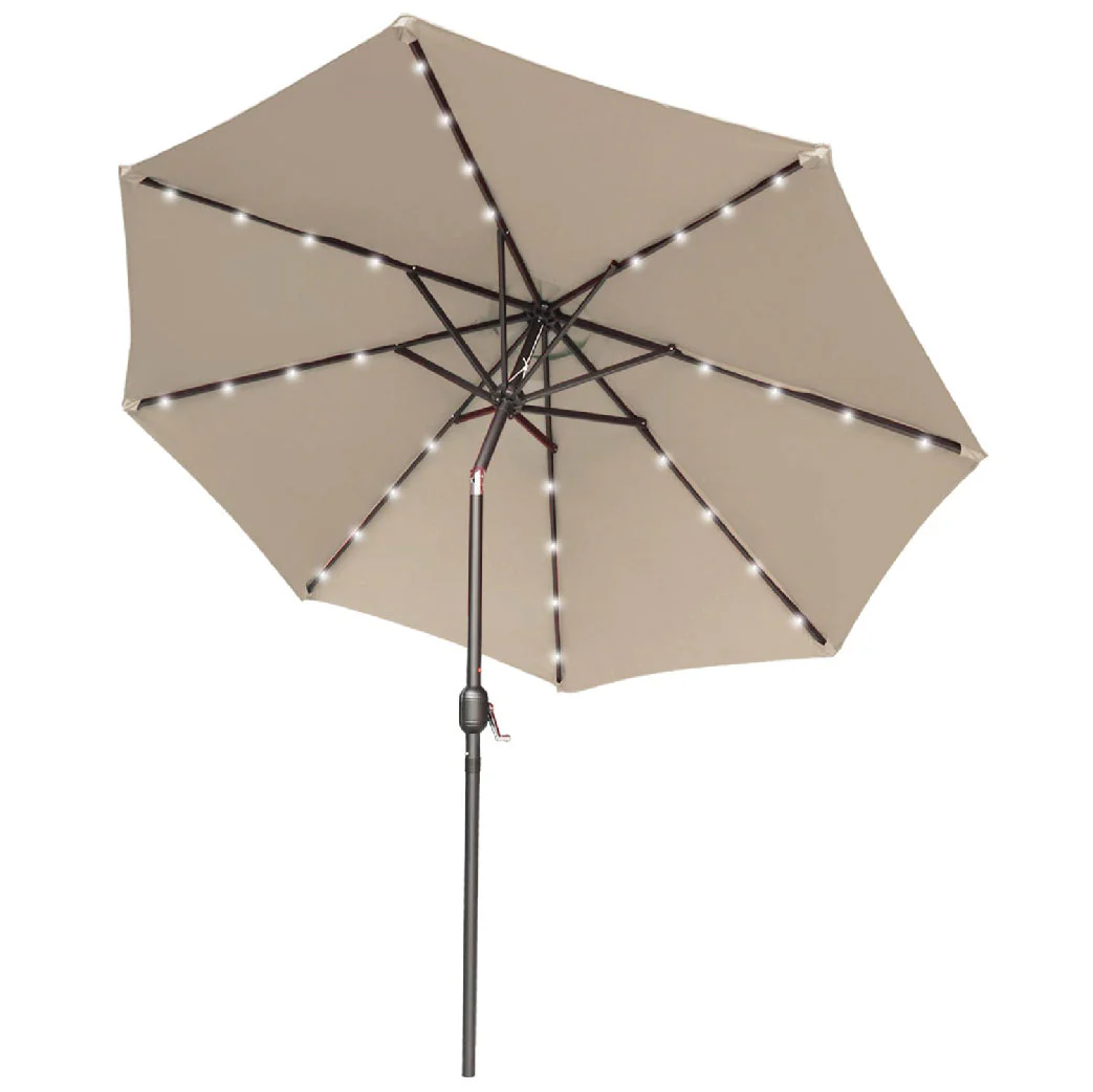 Patio Solar Umbrella Outdoor with 32LED Lights - Image 14