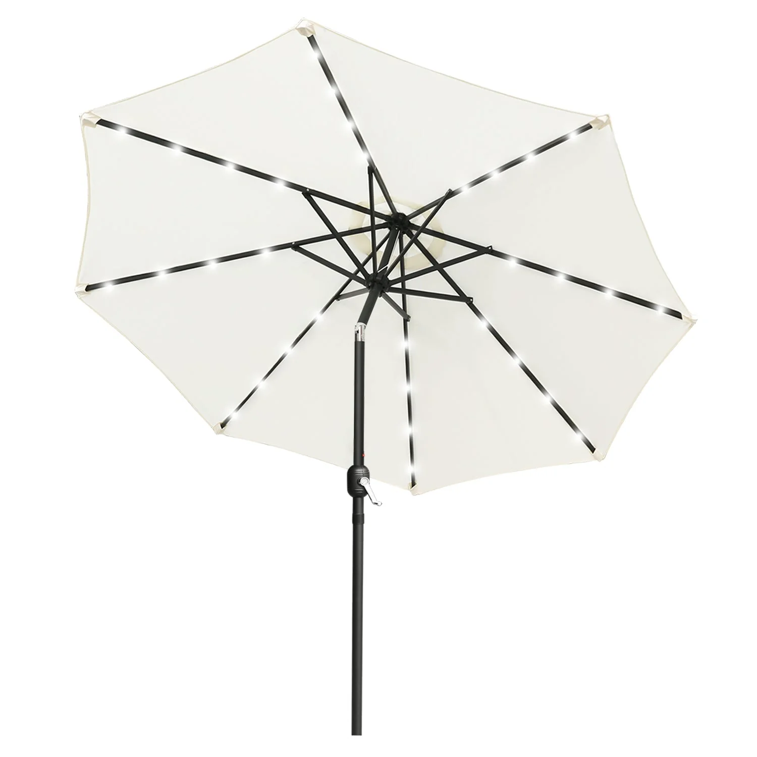 Patio Solar Umbrella Outdoor with 32LED Lights - Image 19