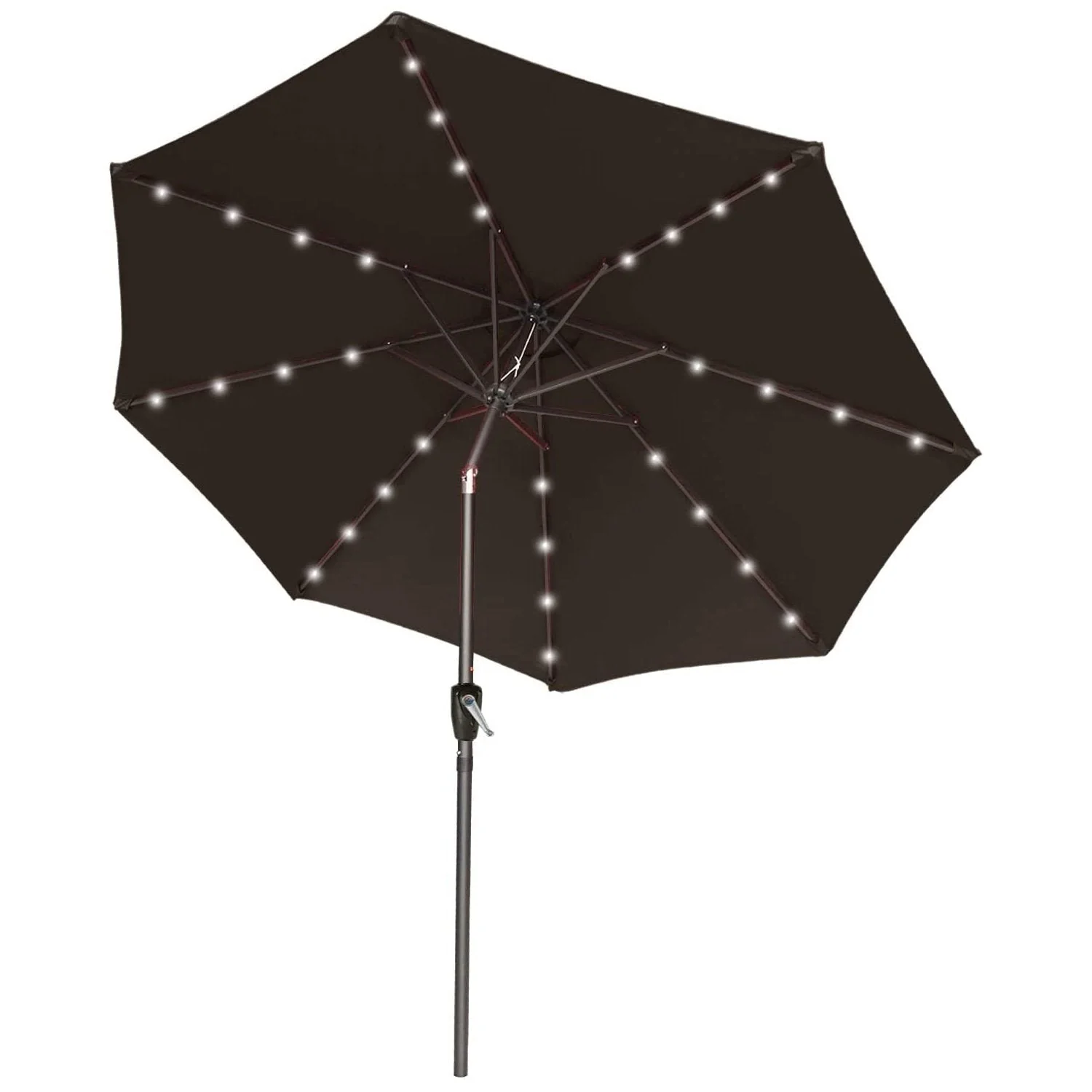 Patio Solar Umbrella Outdoor with 32LED Lights - Image 30