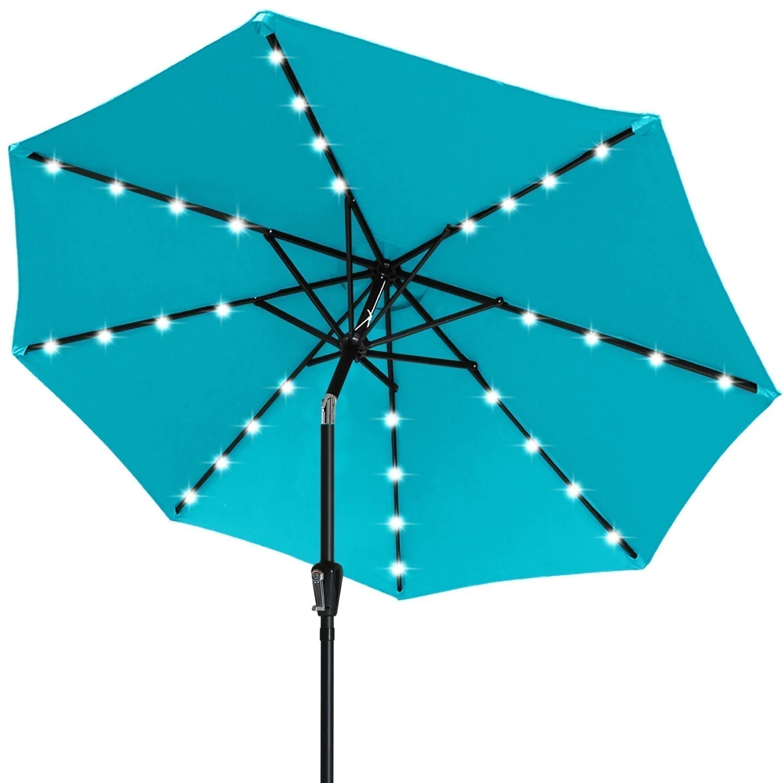 Patio Solar Umbrella Outdoor with 32LED Lights - Image 9