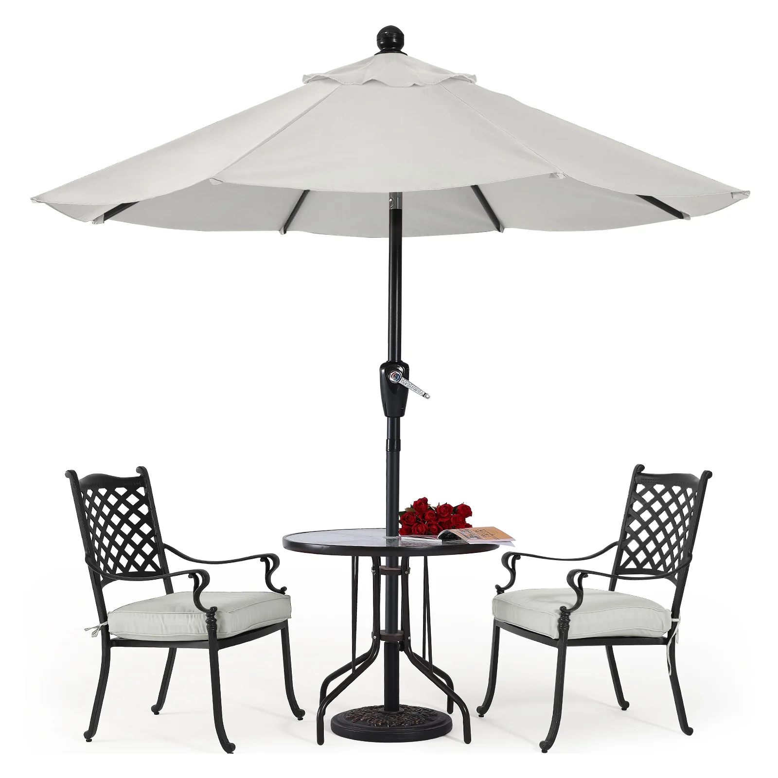 Patio Umbrella with Push Button Tilt  8 Ribs - Image 23