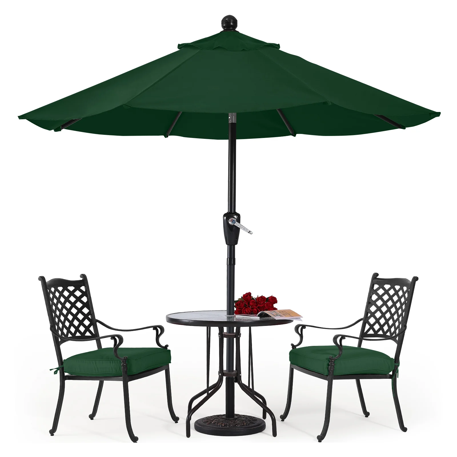 Patio Umbrella with Push Button Tilt  8 Ribs - Image 8