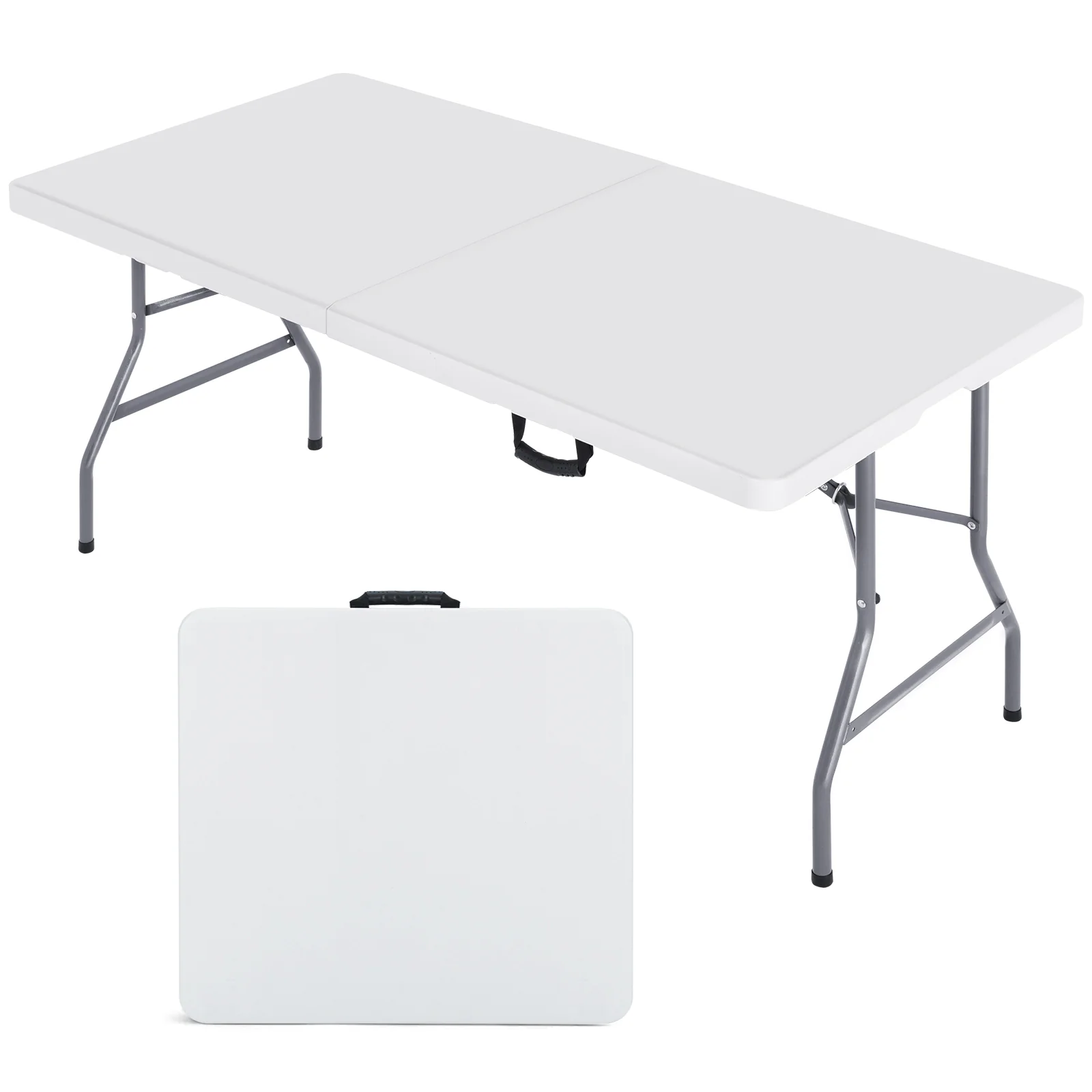 Plastic Folding Picnic Table Indoor Outdoor - Image 4
