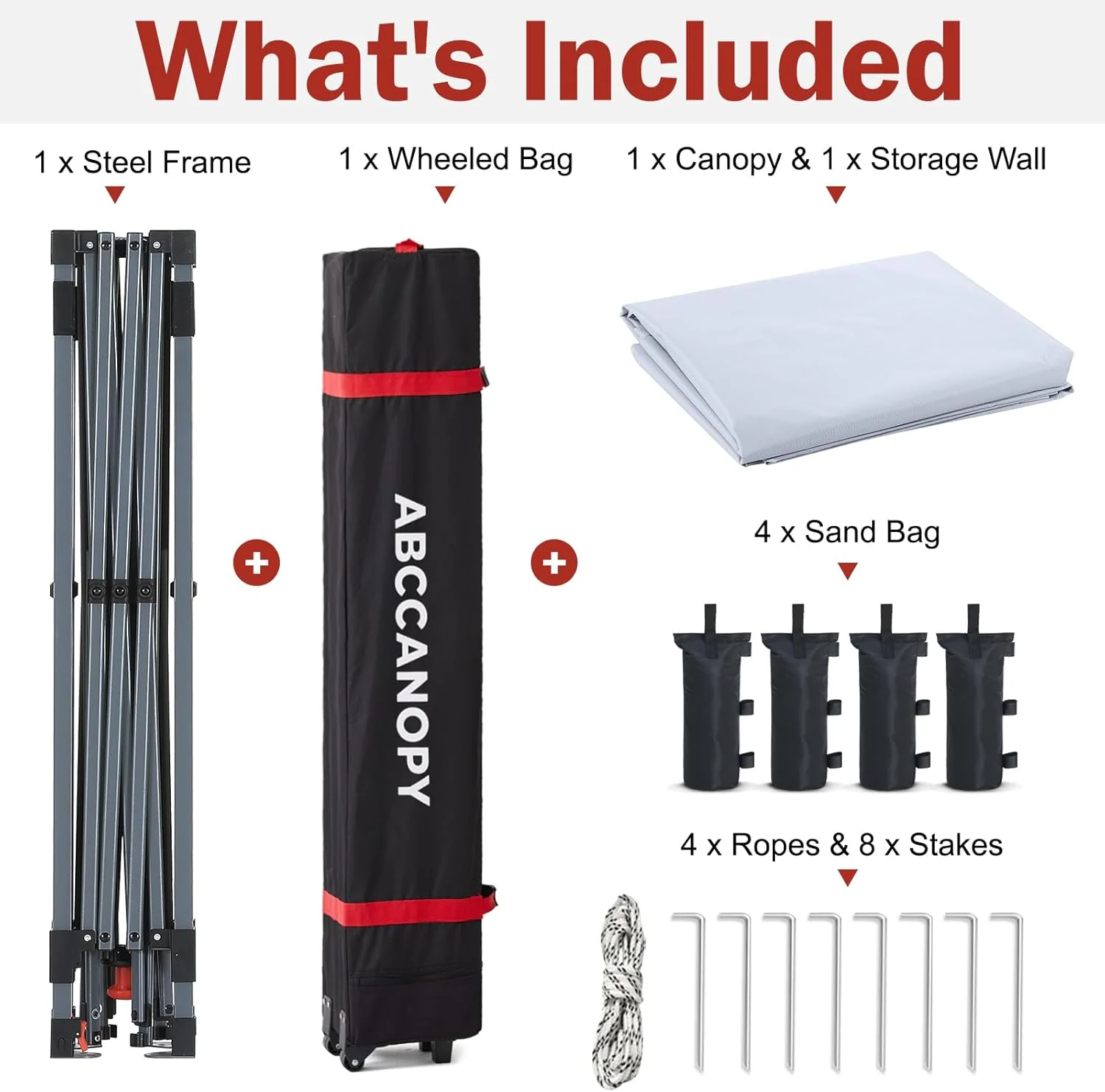 10x10 Pop‑up Canopy Tent with Storage Sidewall - Image 10