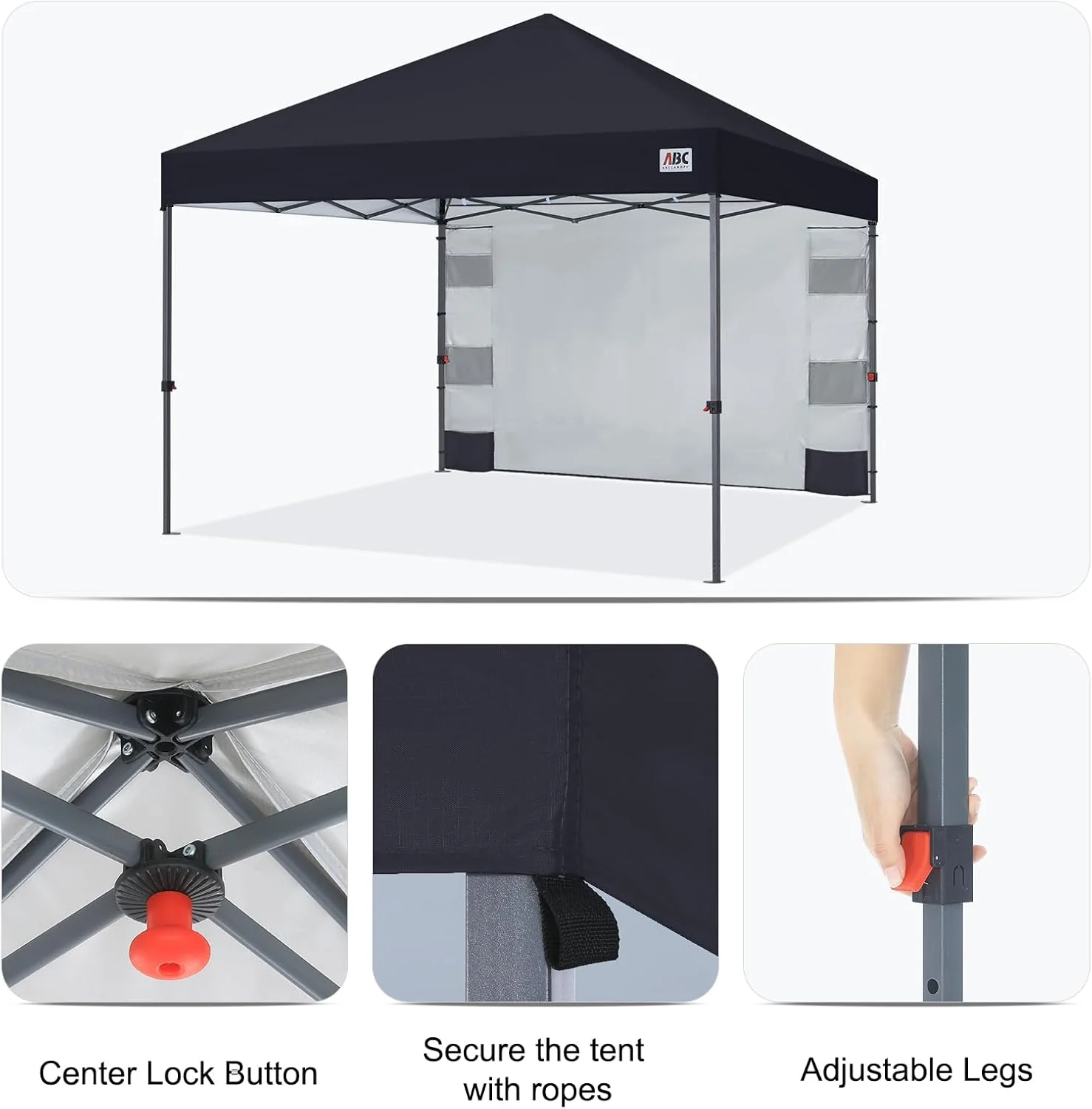 10x10 Pop‑up Canopy Tent with Storage Sidewall - Image 7