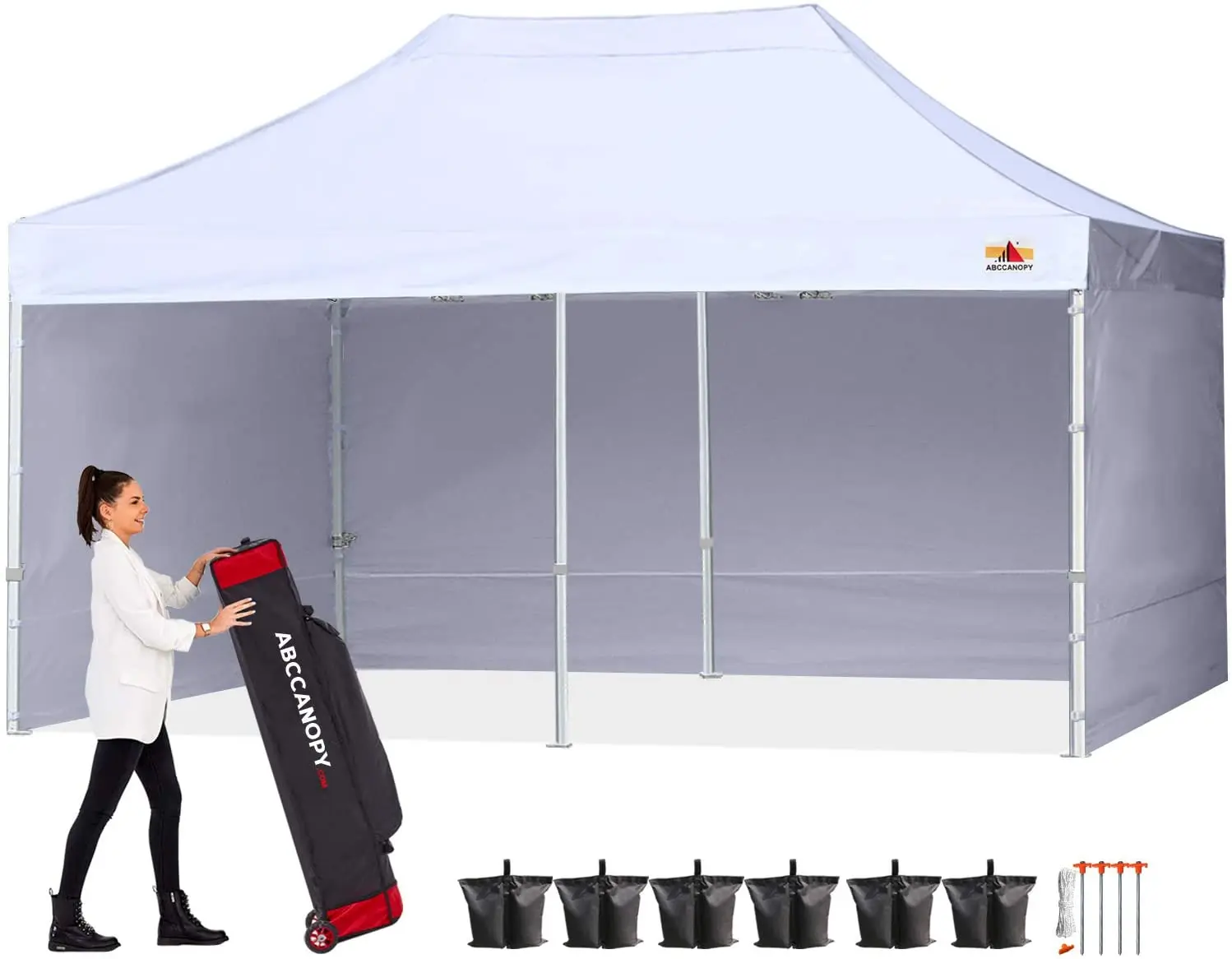 S1 Nova Base™-Lite Pop Up Canopy Tent with Sidewalls 10x10/10x15/10x20 - Image 4