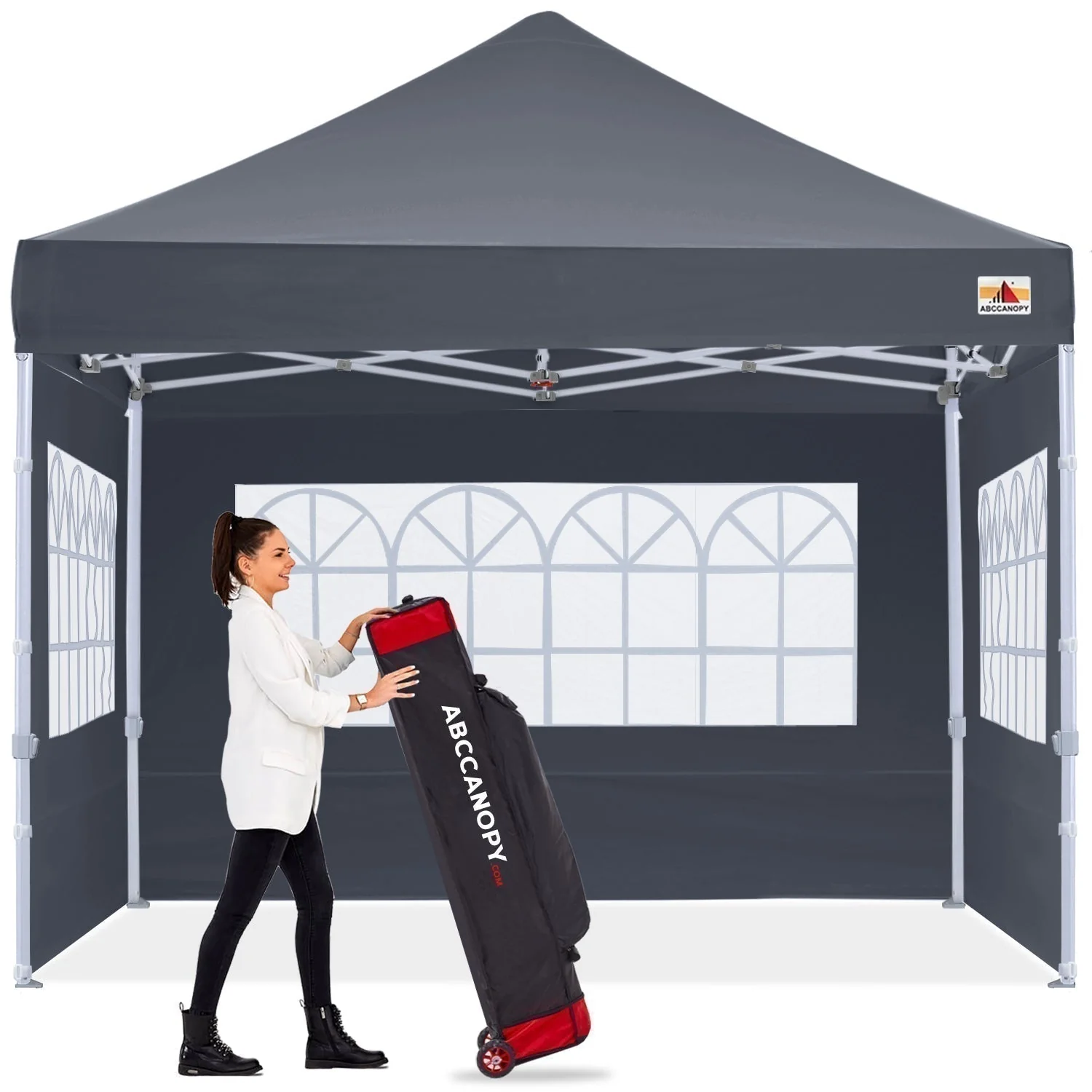 S1 Nova Base™-Lite Commercial Pop Up Canopy Tent with Window Sidewalls - Image 3